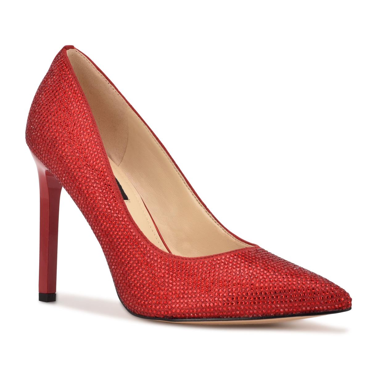 Escarpins Nine West Tatiah Robe Femme Rouge | 6578MXDFI