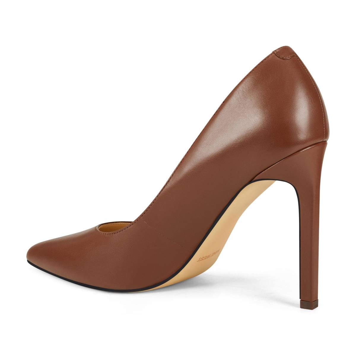 Escarpins Nine West Tatiana Pointy Embout Femme Marron | 6475FKUTY