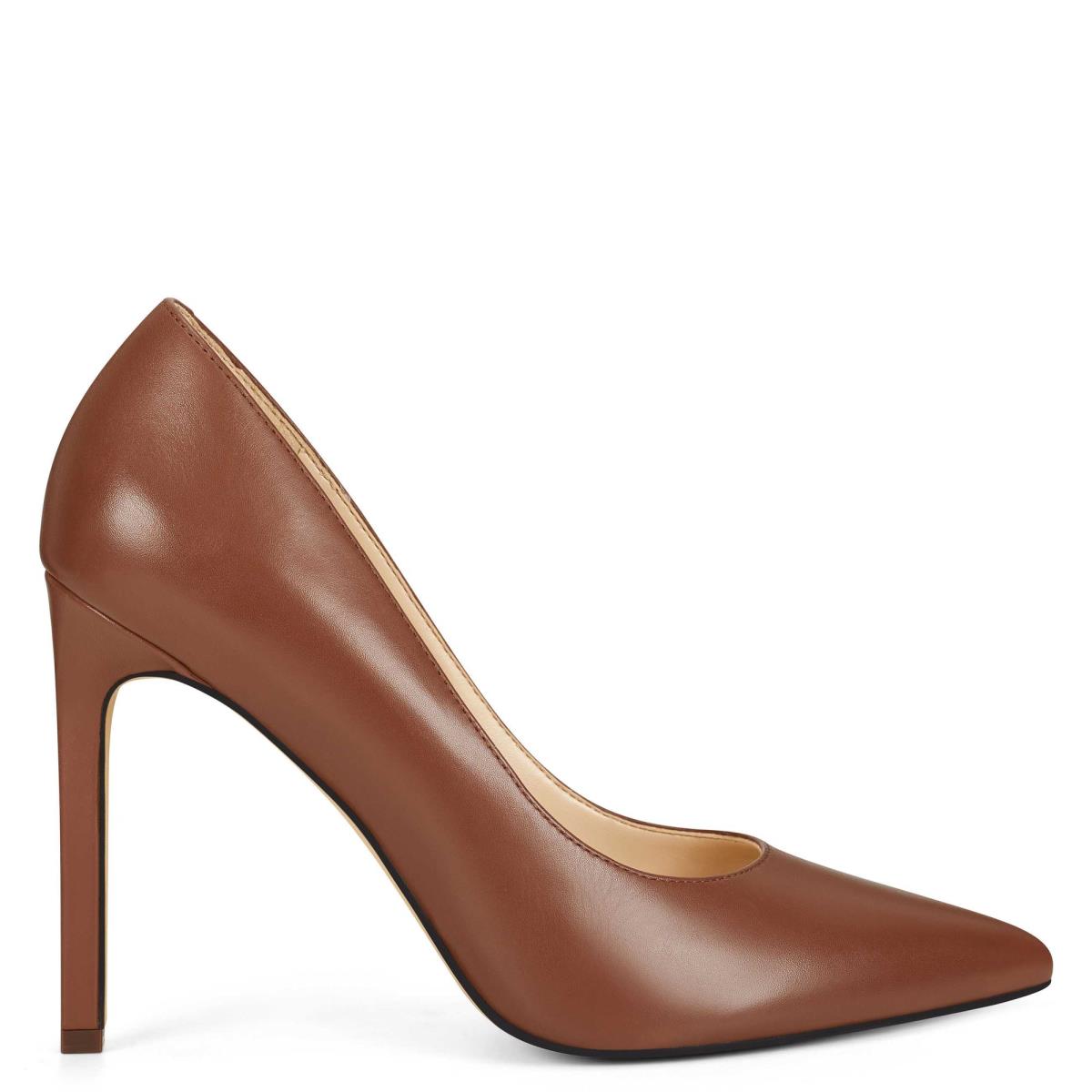 Escarpins Nine West Tatiana Pointy Embout Femme Marron | 6475FKUTY