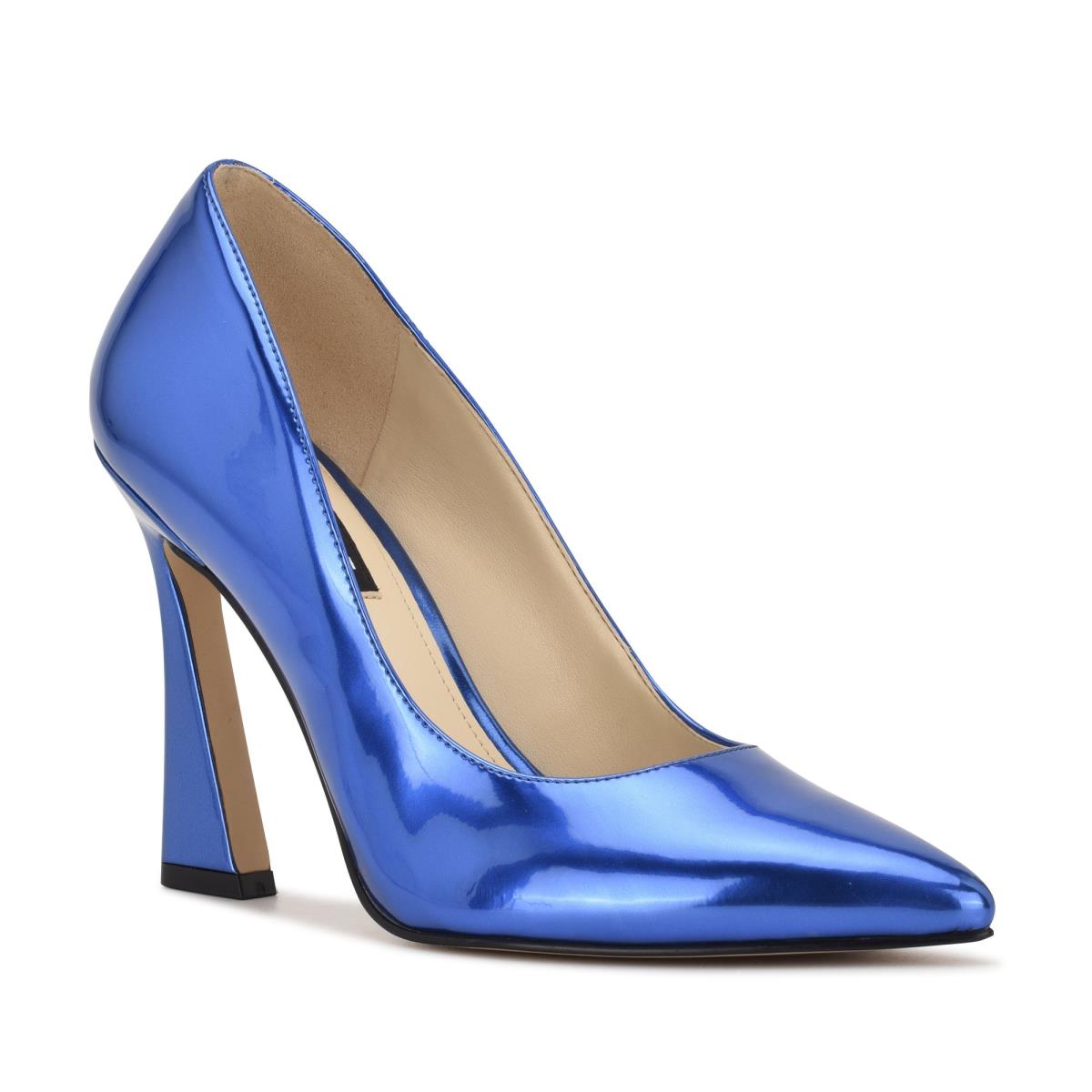 Escarpins Nine West Trendz Pointy Embout Femme Bleu | 7432BYFIN