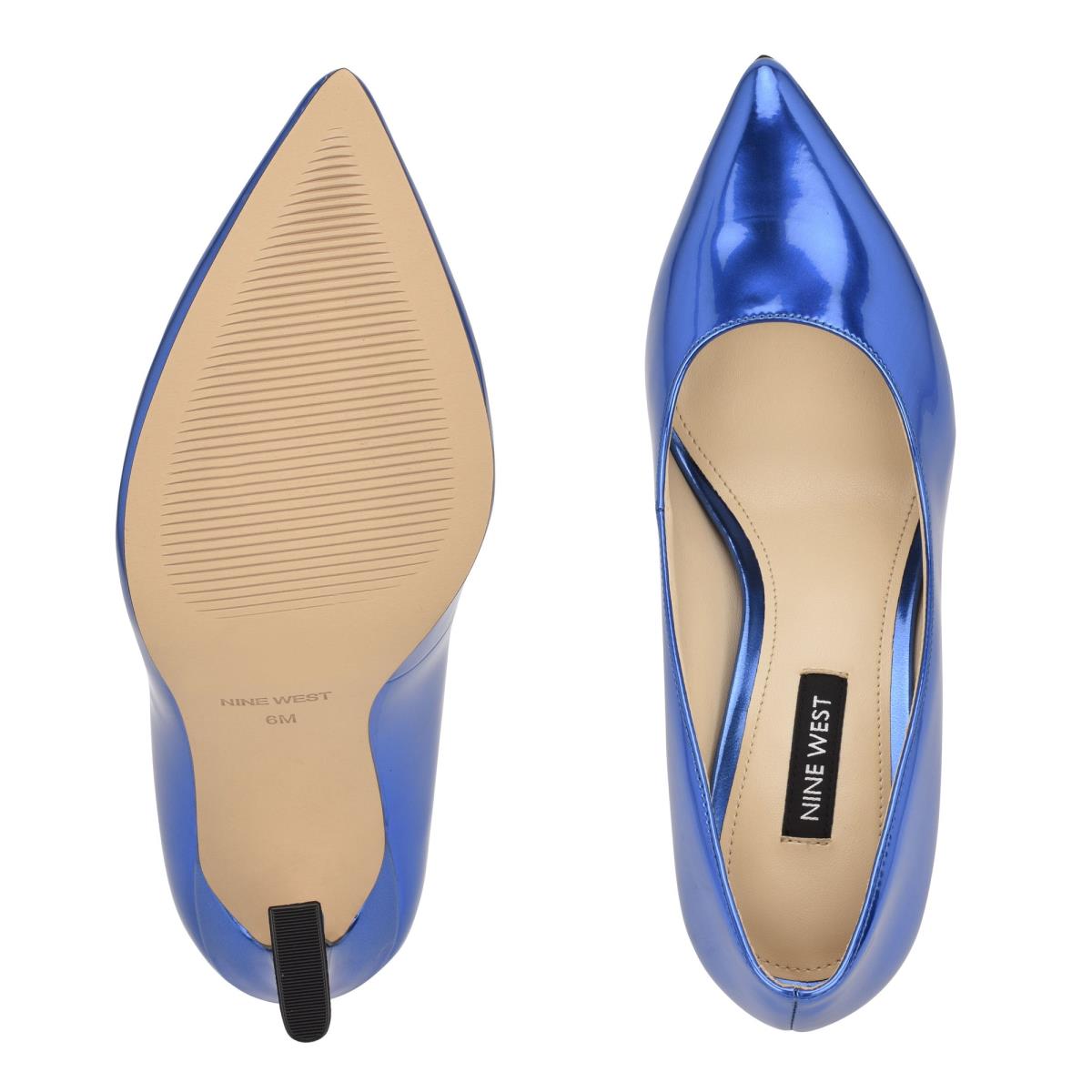 Escarpins Nine West Trendz Pointy Embout Femme Bleu | 7432BYFIN