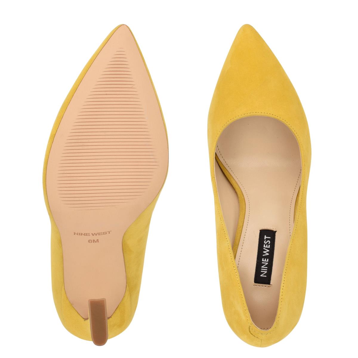 Escarpins Nine West Trendz Pointy Embout Femme Jaune | 8547BUXKC