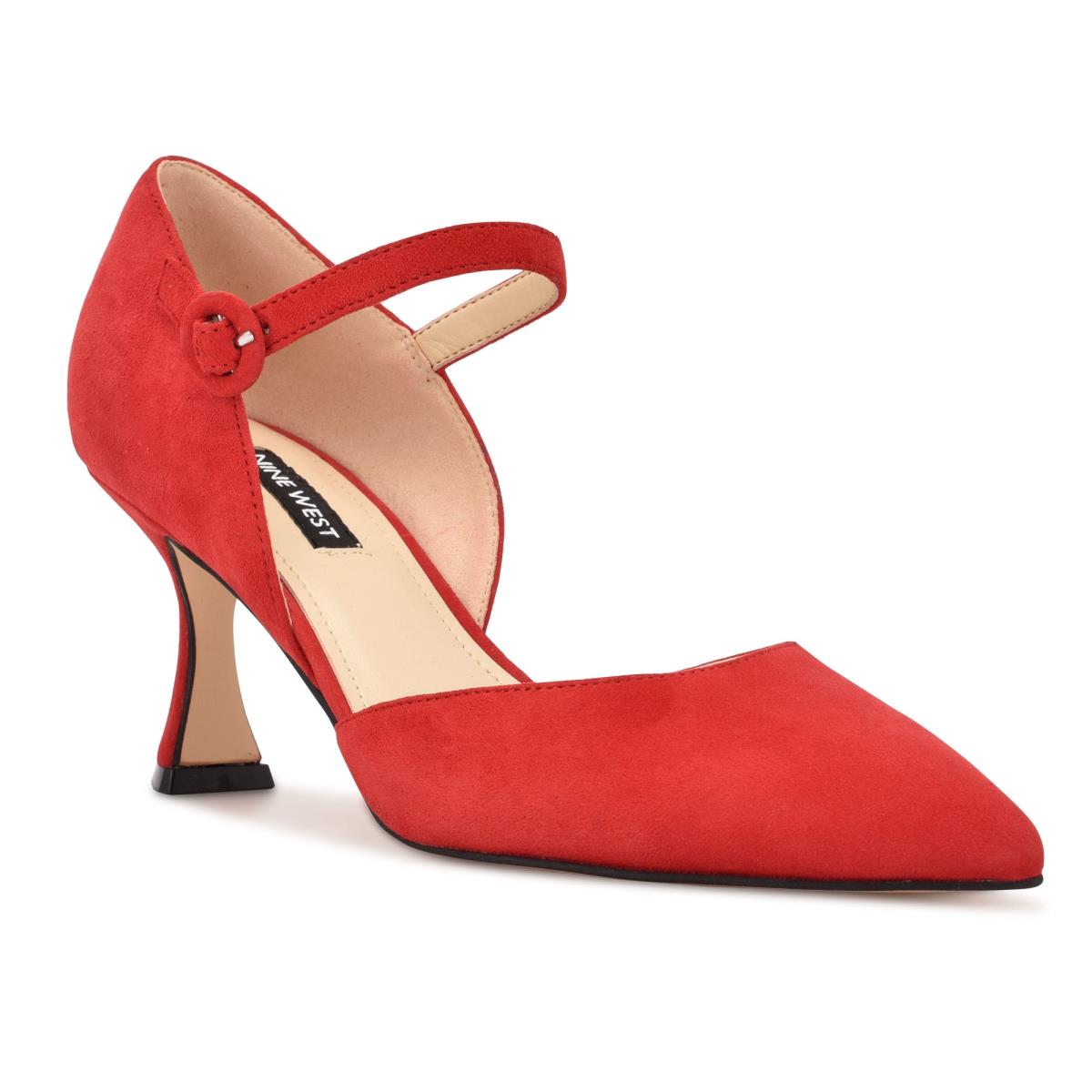 Escarpins Nine West Wanah Pointy Embout Femme Rouge | 5093FZLWB