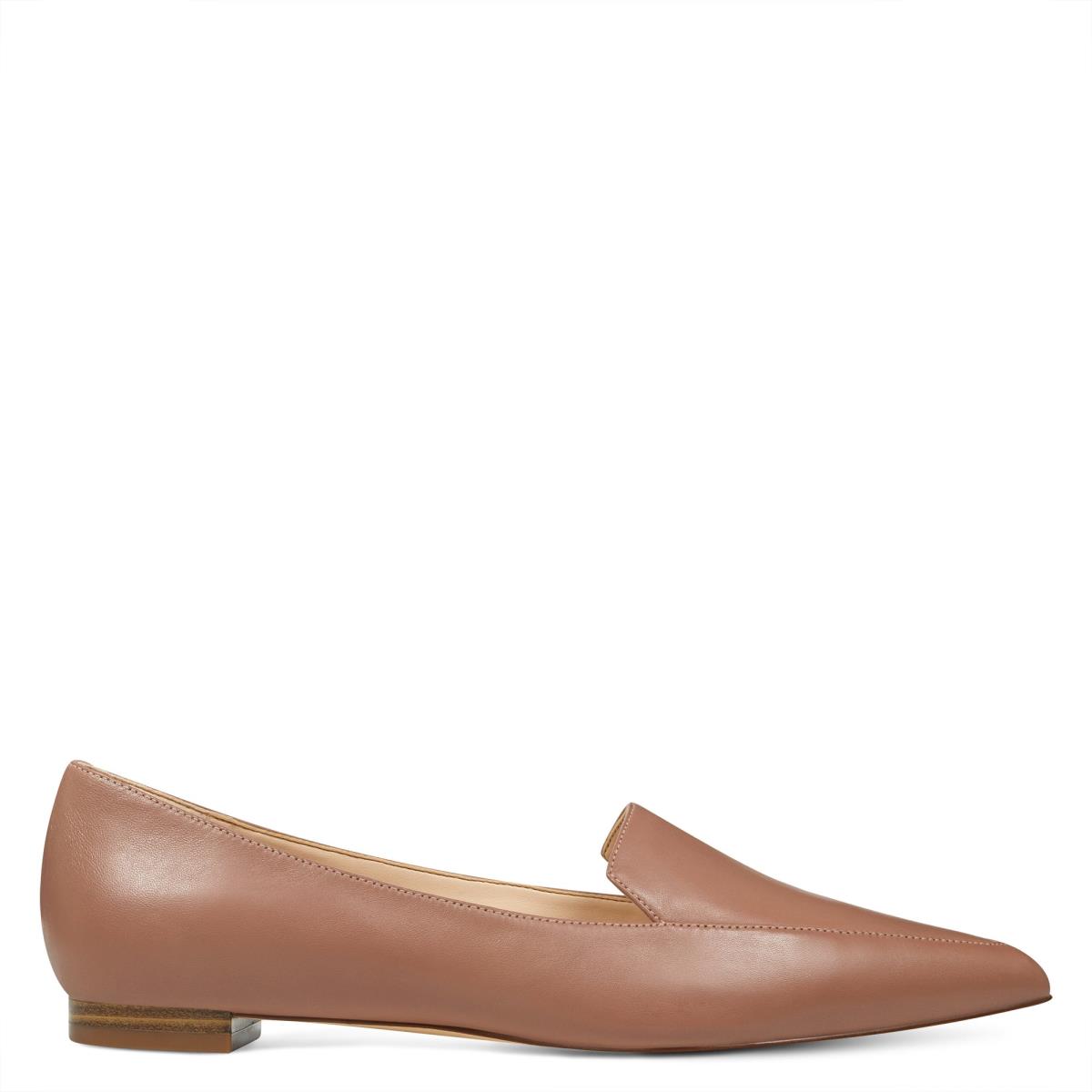 Flats Nine West Abay Smoking Femme Beige | 2615WZOHU