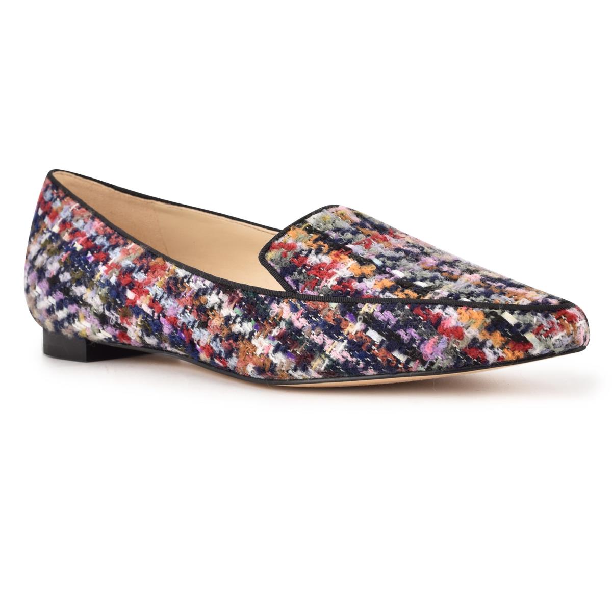 Flats Nine West Abay Smoking Femme Bleu Multicolore | 0671CDNTK