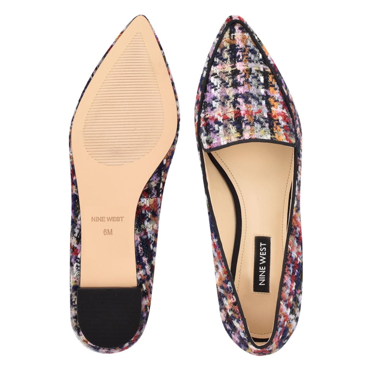 Flats Nine West Abay Smoking Femme Bleu Multicolore | 0671CDNTK