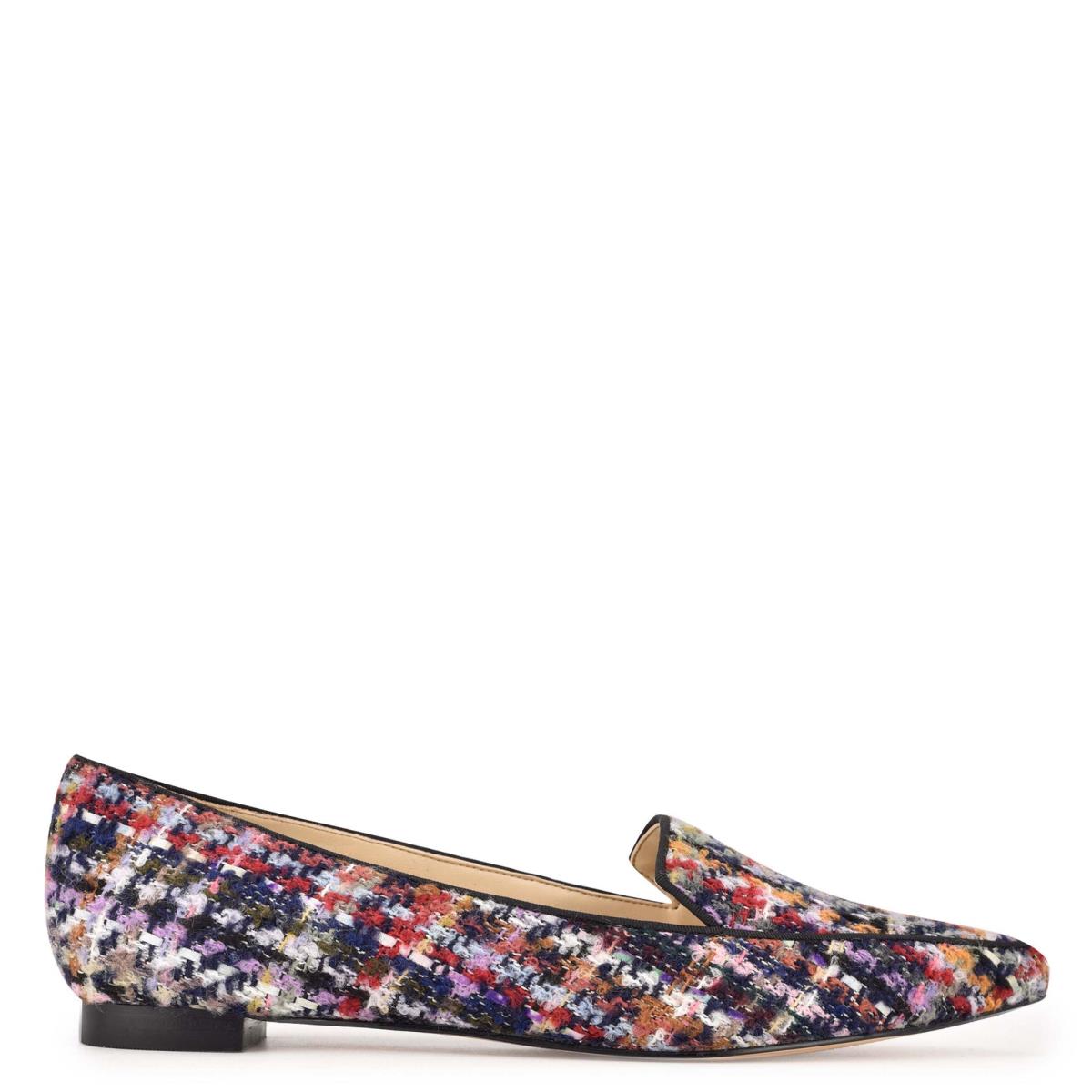 Flats Nine West Abay Smoking Femme Bleu Multicolore | 0671CDNTK