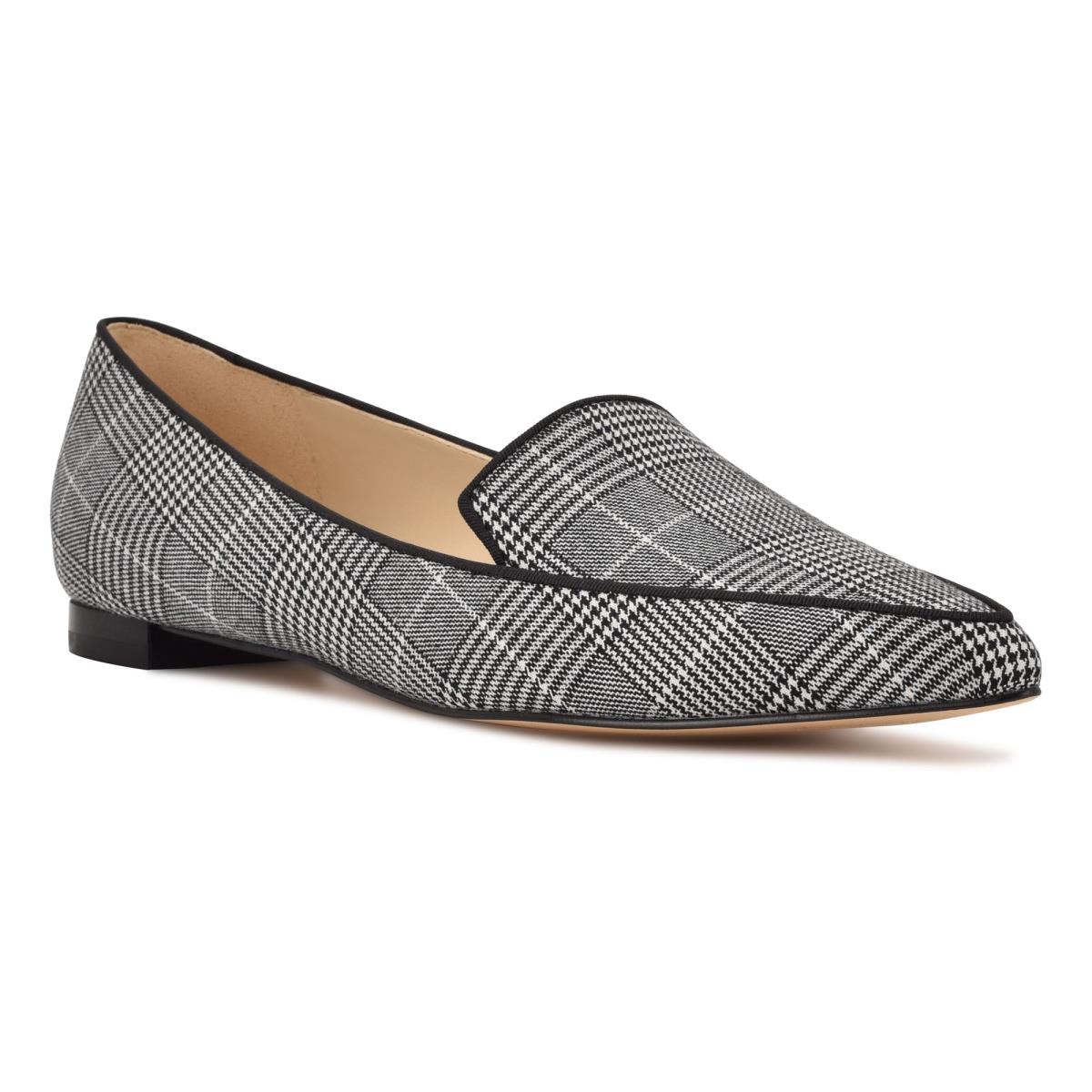 Flats Nine West Abay Smoking Femme Grise | 6174ZISDQ