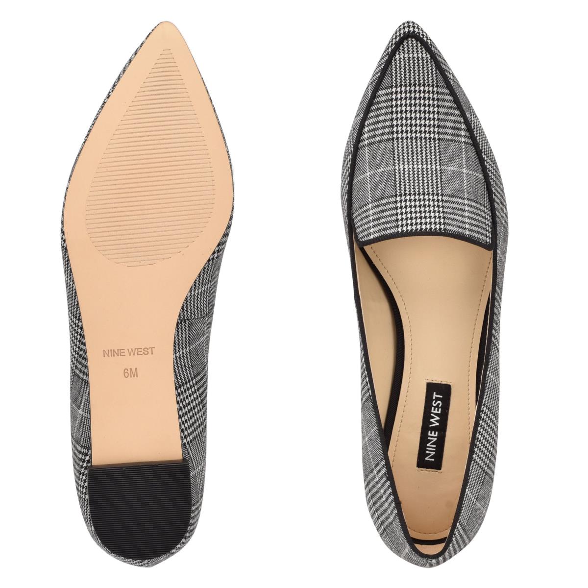 Flats Nine West Abay Smoking Femme Grise | 6174ZISDQ