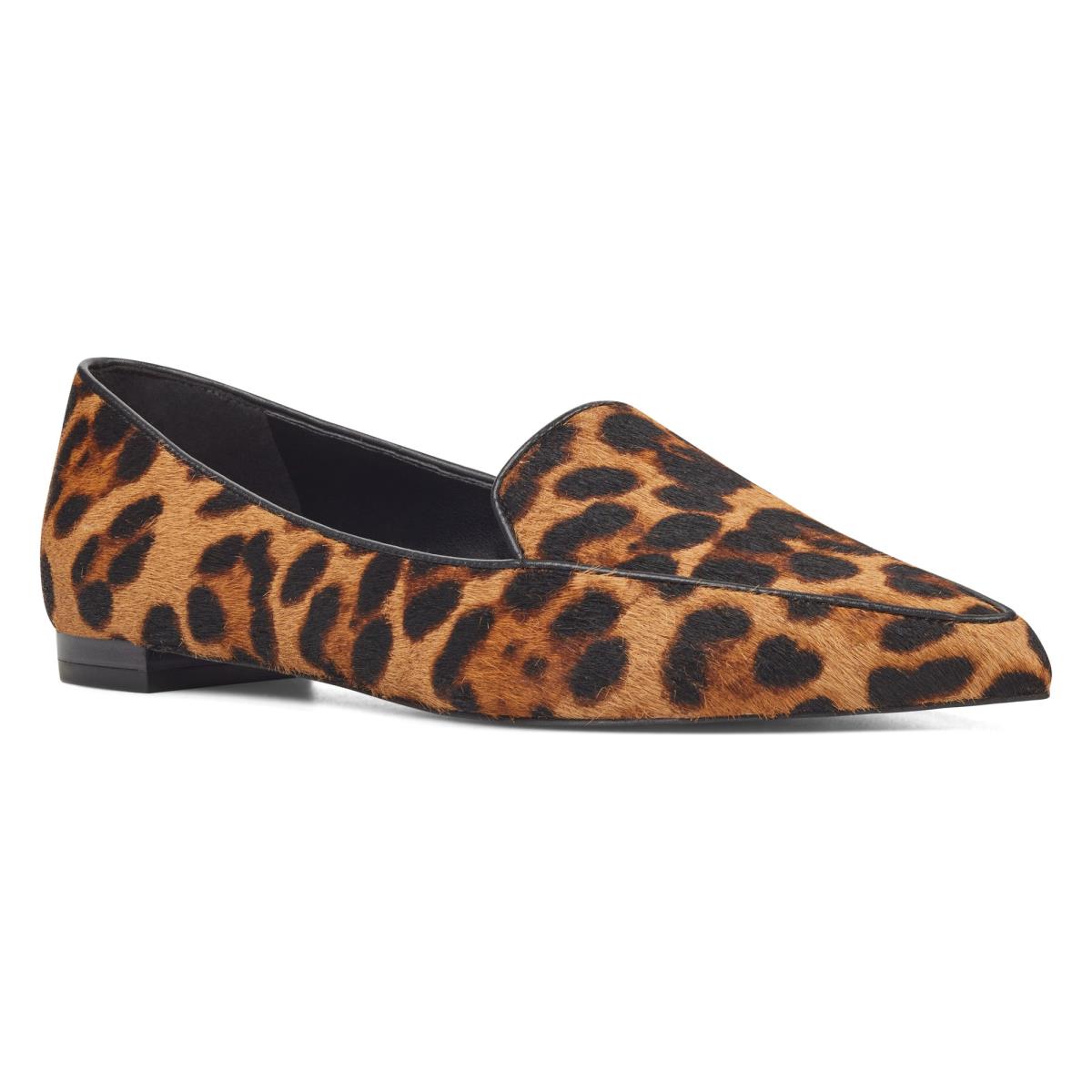 Flats Nine West Abay Smoking Femme Leopard | 9501KIFPX