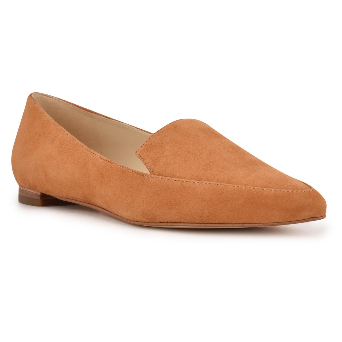 Flats Nine West Abay Smoking Femme Moutarde | 3829ZGMVK