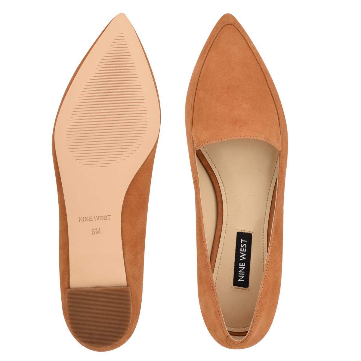 Flats Nine West Abay Smoking Femme Moutarde | 3829ZGMVK