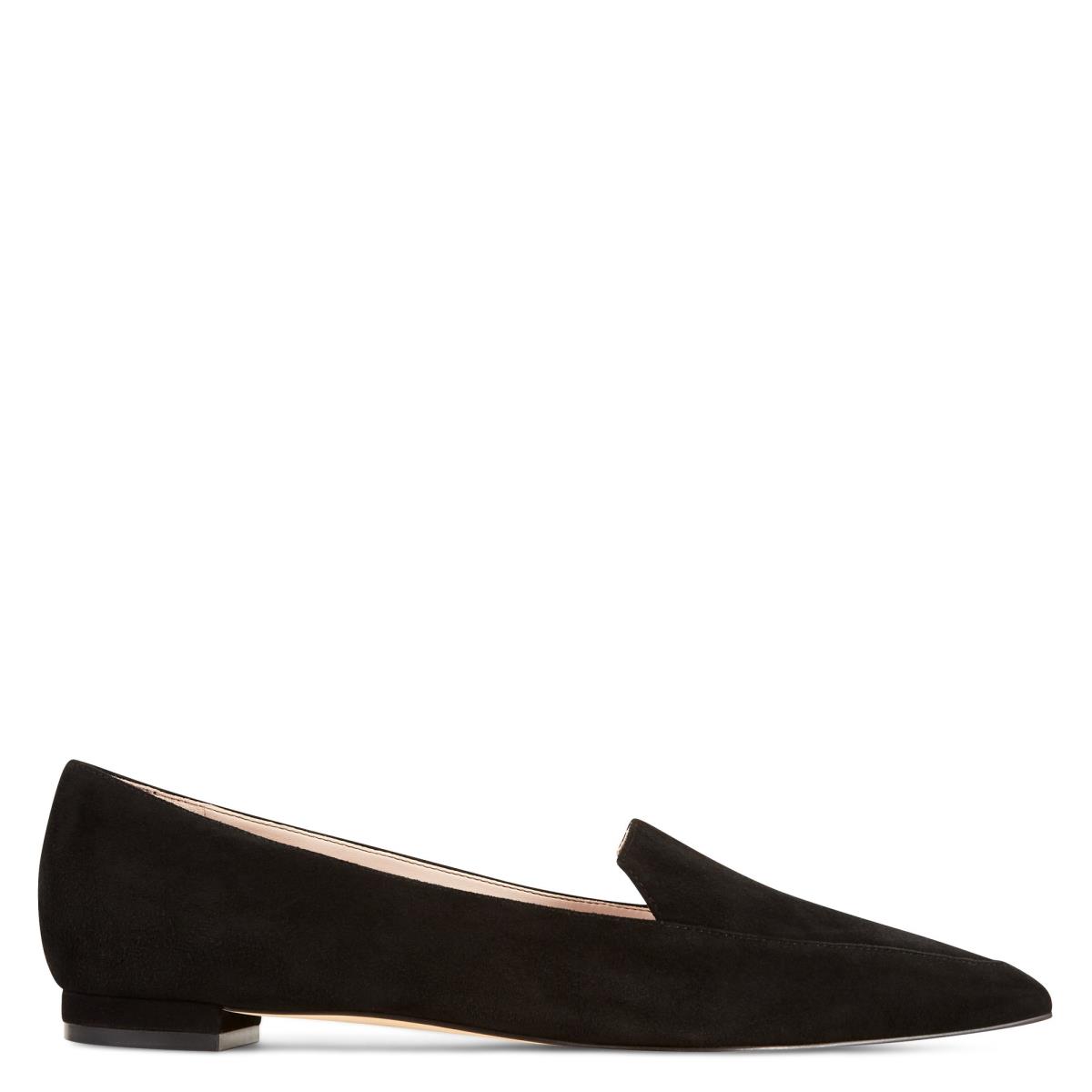 Flats Nine West Abay Smoking Femme Noir | 0642TMRAN