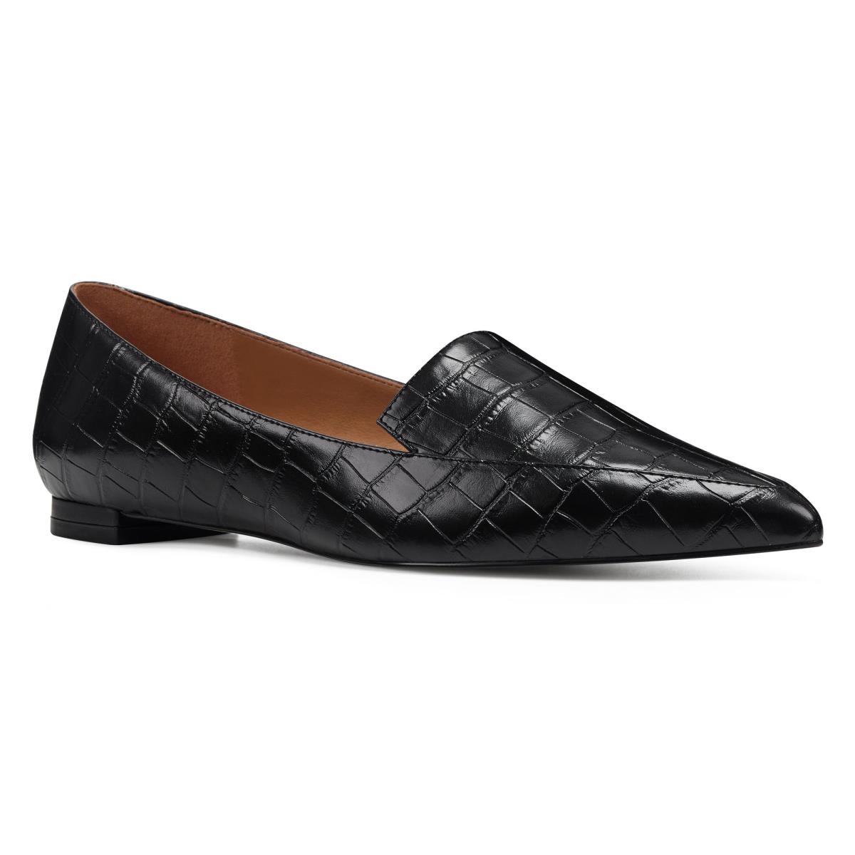 Flats Nine West Abay Smoking Femme Noir | 4803IYZND