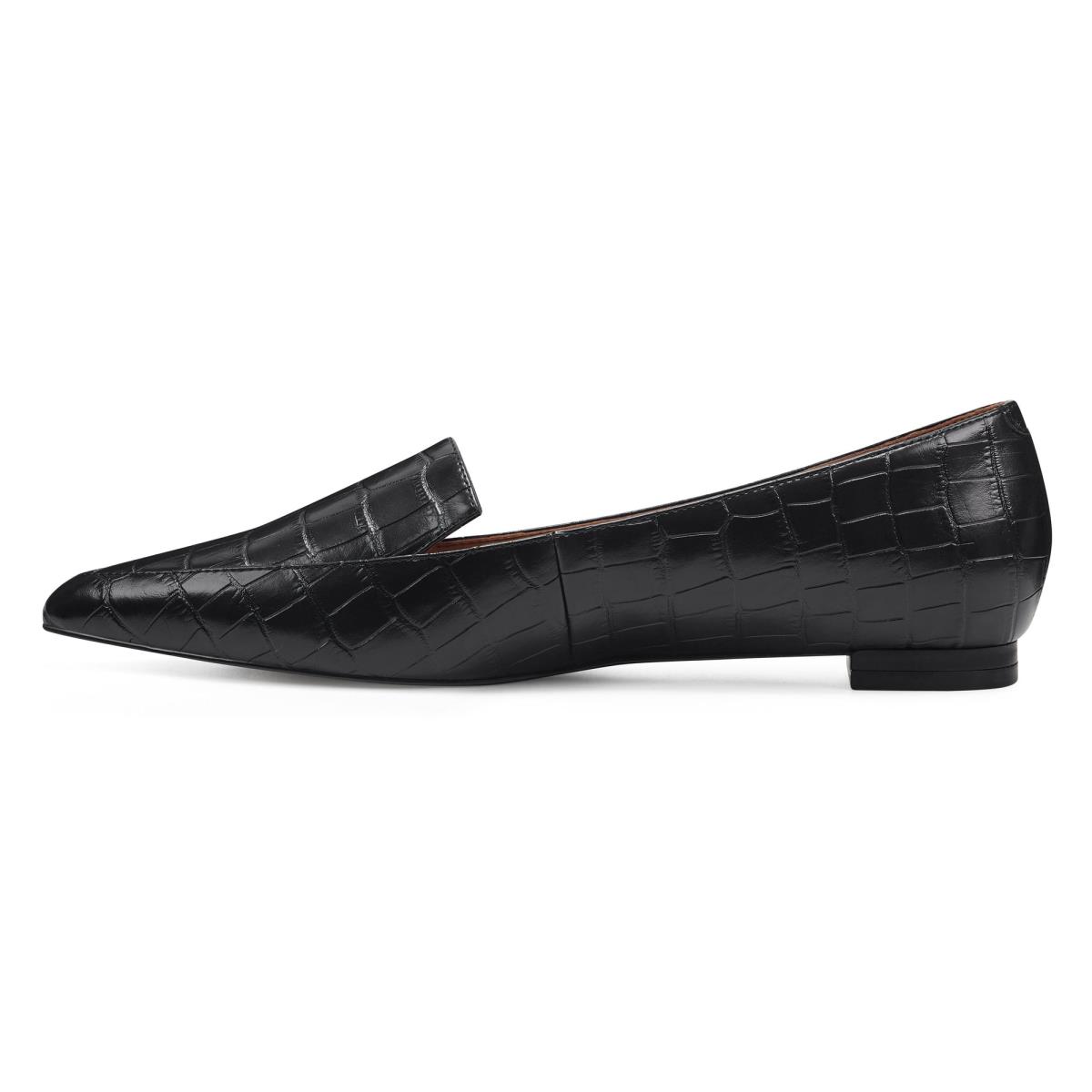 Flats Nine West Abay Smoking Femme Noir | 4803IYZND