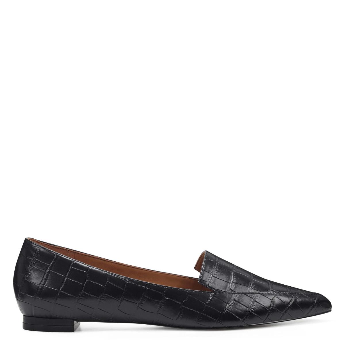 Flats Nine West Abay Smoking Femme Noir | 4803IYZND