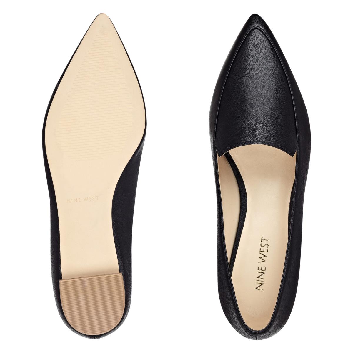 Flats Nine West Abay Smoking Femme Noir | 6981JWCZK