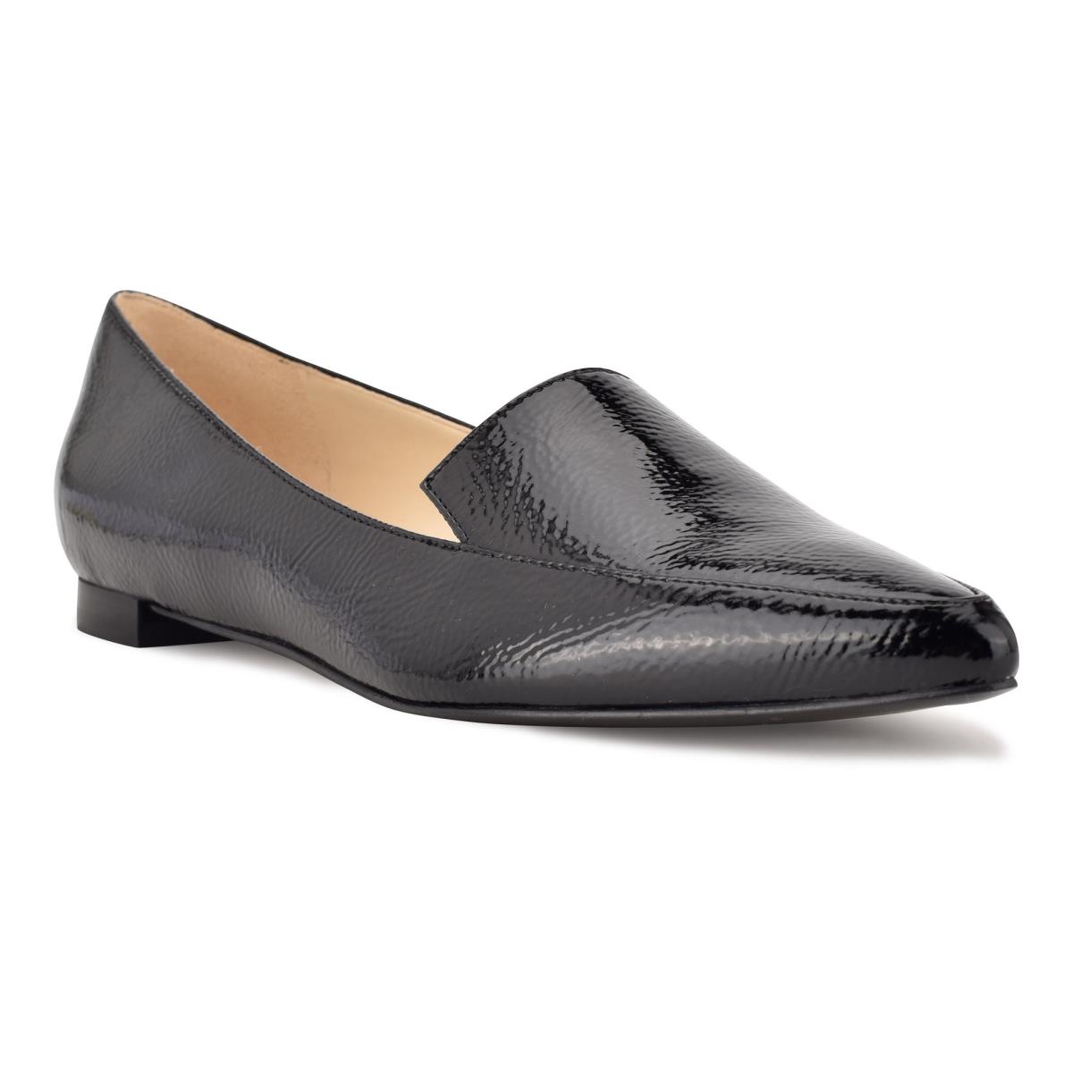 Flats Nine West Abay Smoking Femme Noir | 8214YMQFH