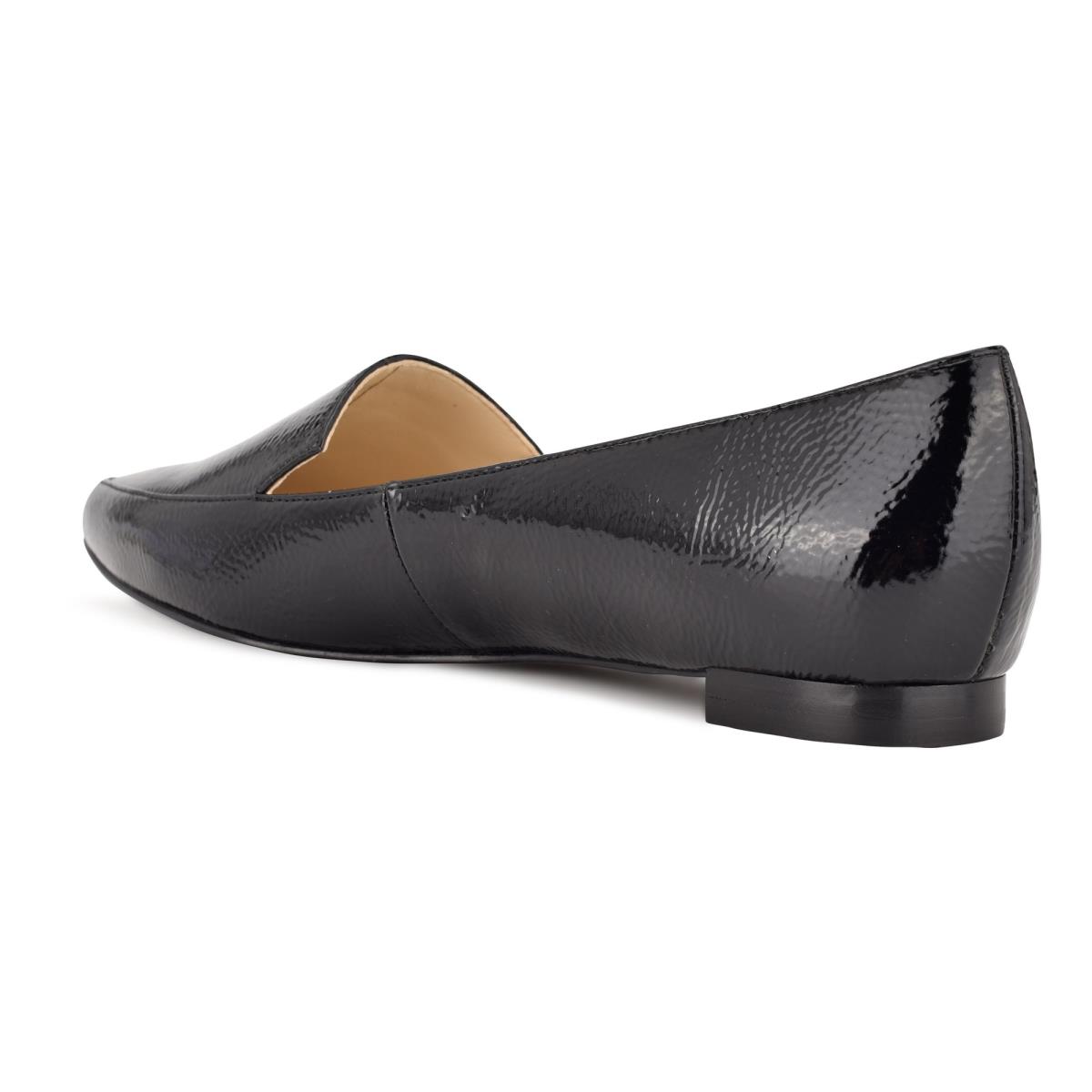 Flats Nine West Abay Smoking Femme Noir | 8214YMQFH