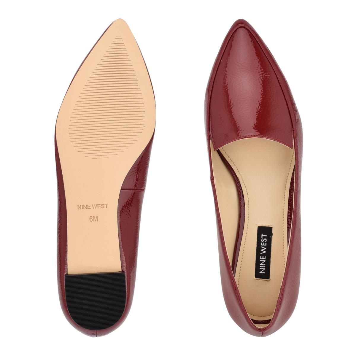 Flats Nine West Abay Smoking Femme Rose | 2634ZRDCA