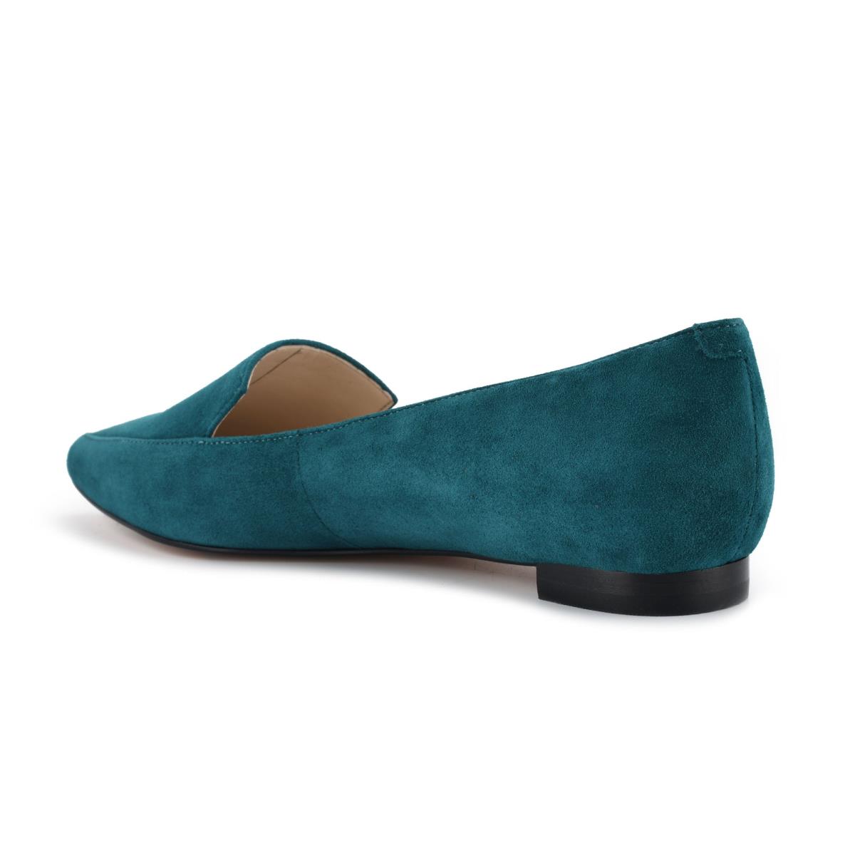 Flats Nine West Abay Smoking Femme Turquoise | 8573ISMAY