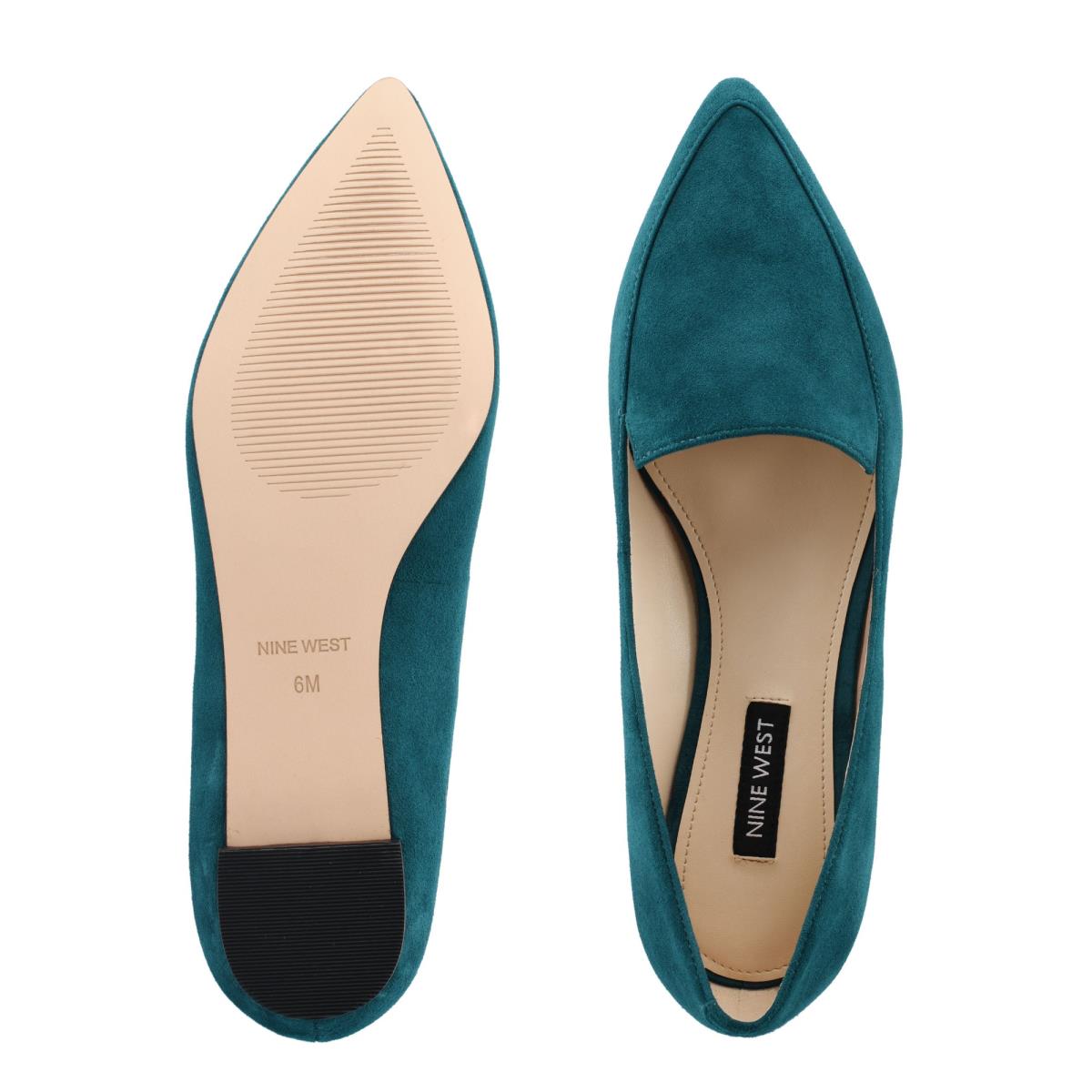 Flats Nine West Abay Smoking Femme Turquoise | 8573ISMAY