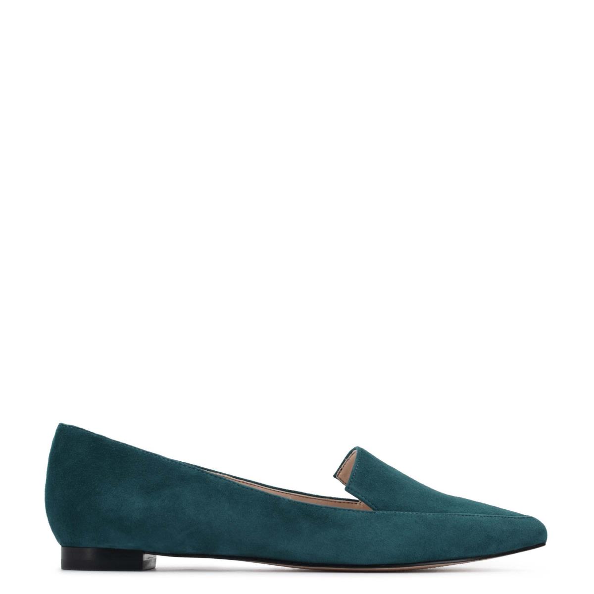 Flats Nine West Abay Smoking Femme Turquoise | 8573ISMAY