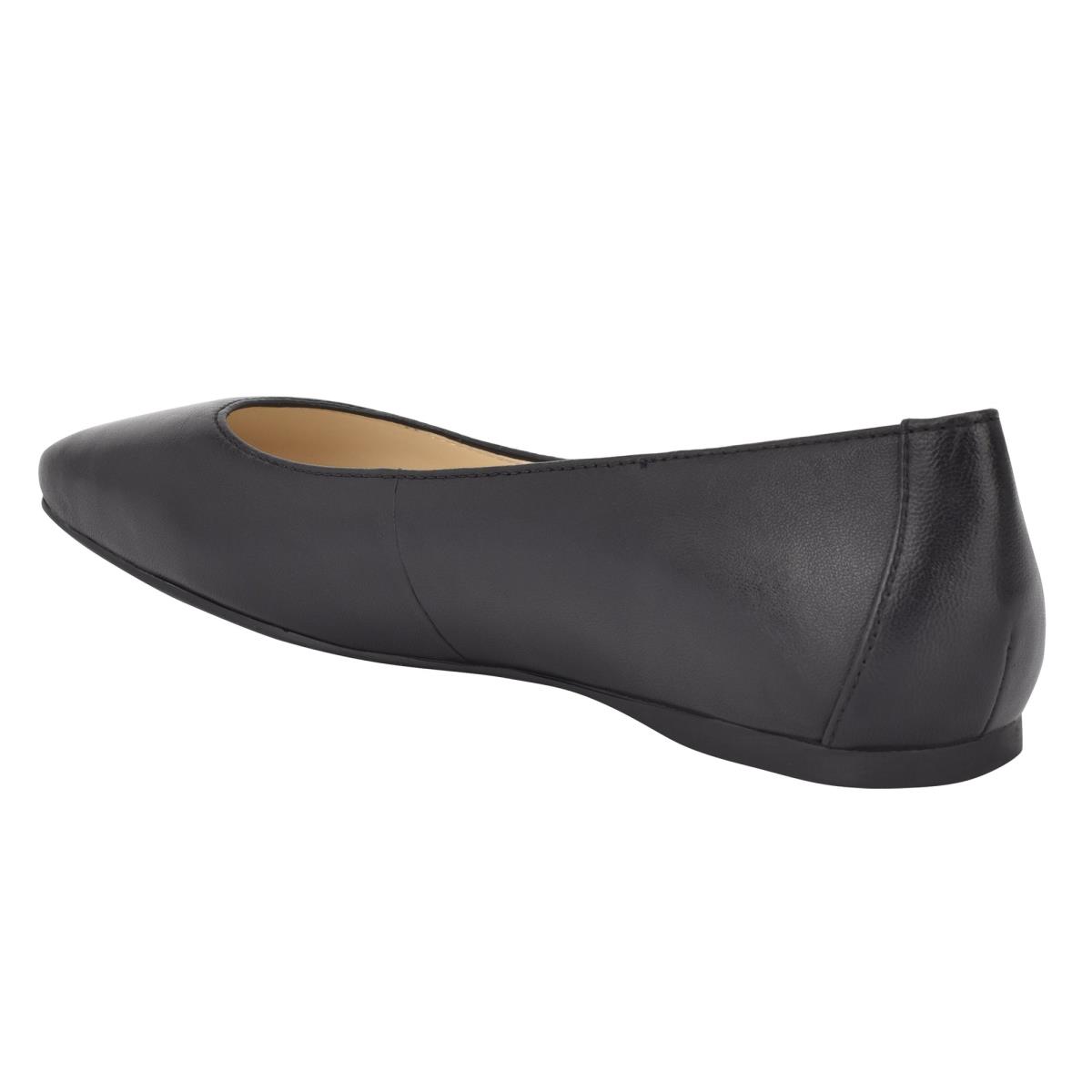 Flats Nine West Alena Square-Embout Femme Noir | 3049YOENW