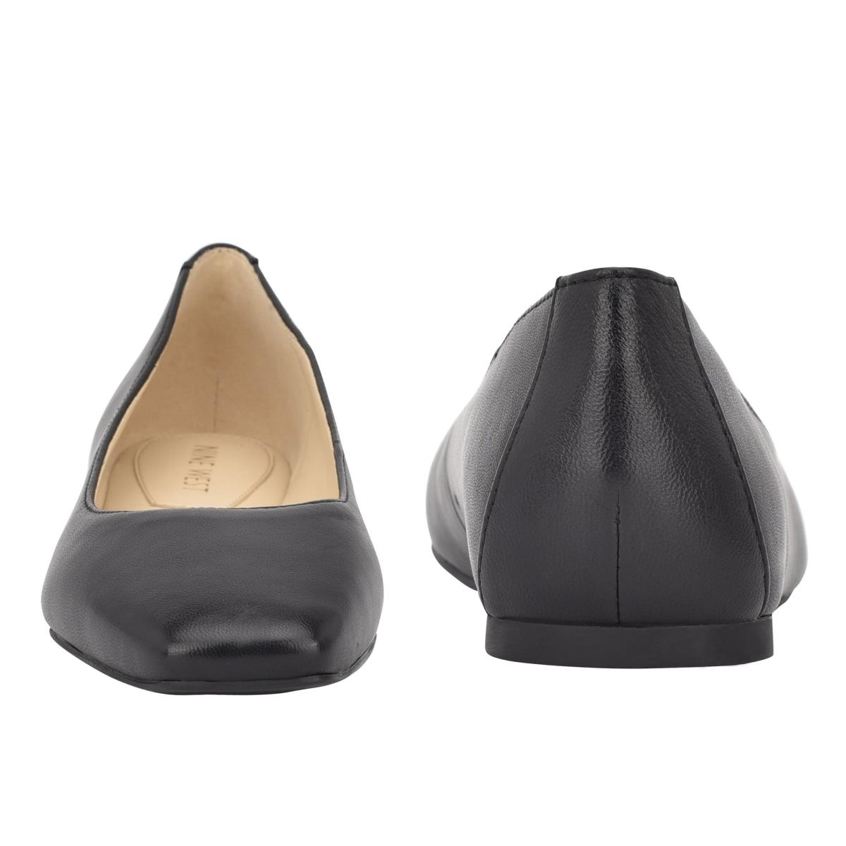 Flats Nine West Alena Square-Embout Femme Noir | 3049YOENW