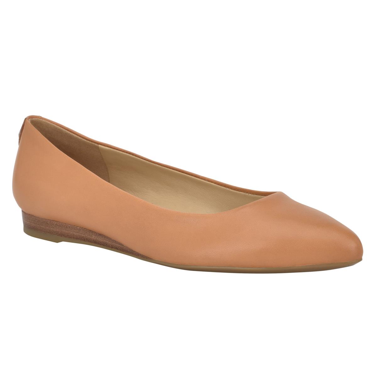 Flats Nine West Ferdi 9x9 Pointy Embout Femme Beige | 5048QPCKM