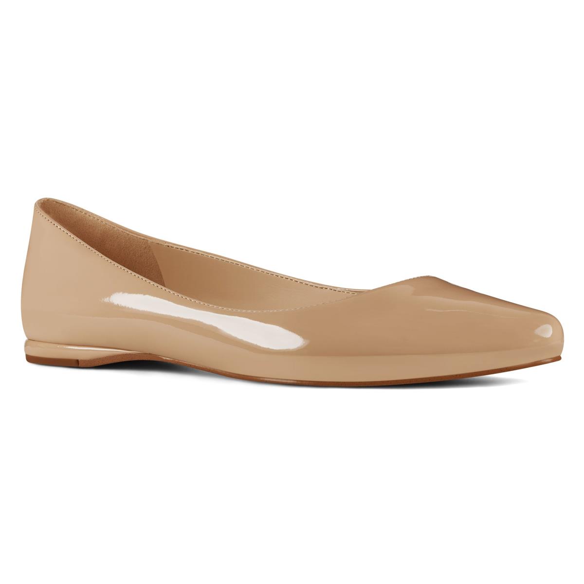 Flats Nine West Speakup Almond Embout Femme Beige Clair | 0583JWQAO