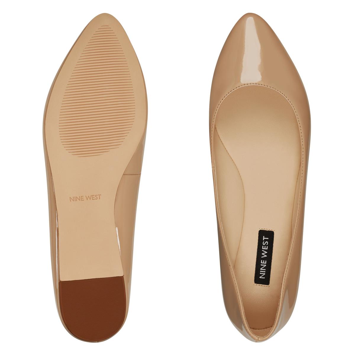 Flats Nine West Speakup Almond Embout Femme Beige Clair | 0583JWQAO