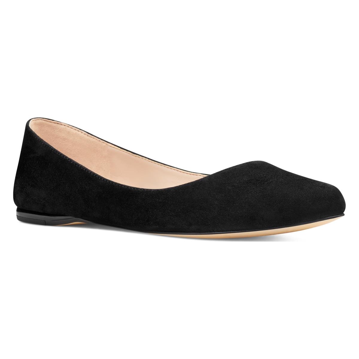 Flats Nine West Speakup Almond Embout Femme Noir | 6532OHLIC