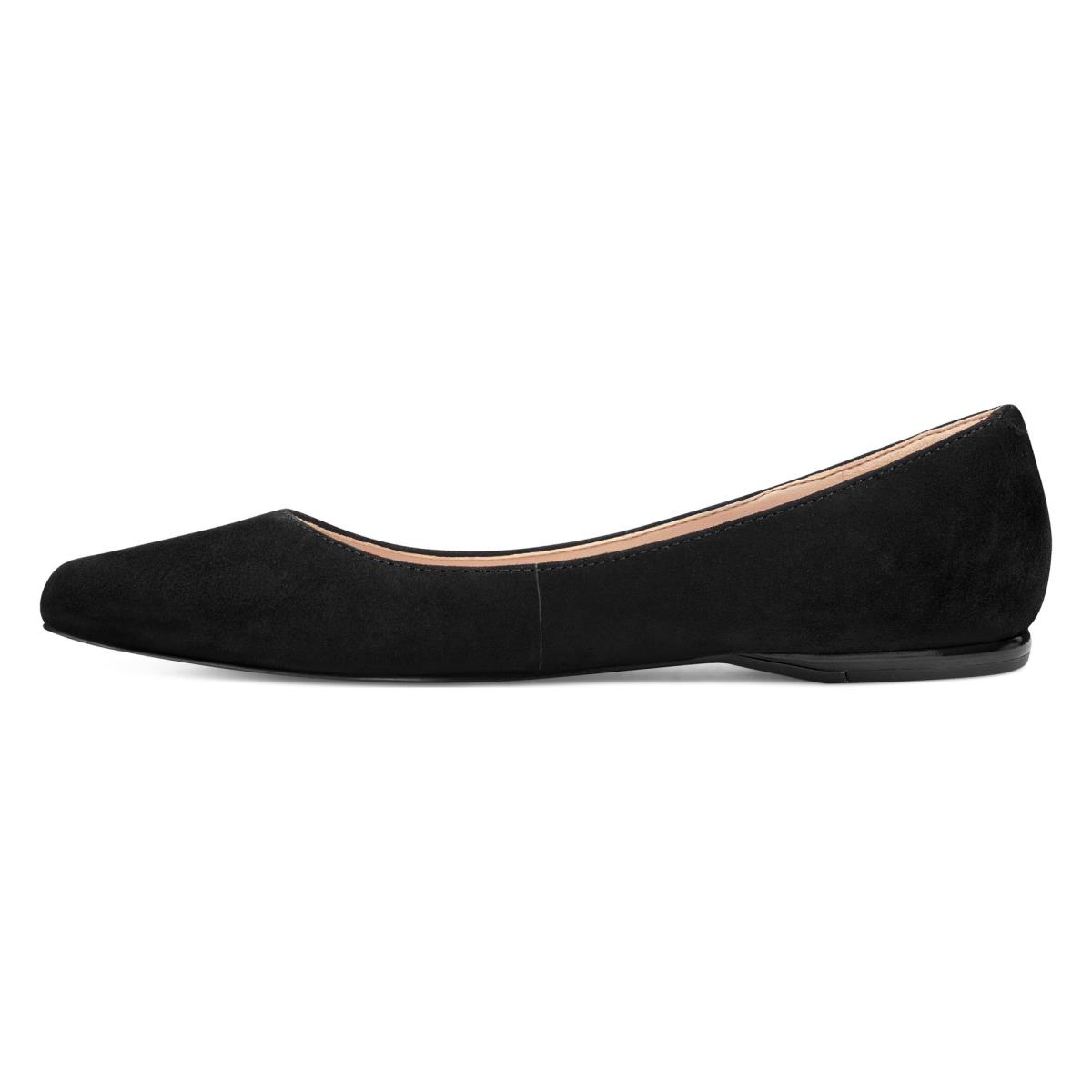 Flats Nine West Speakup Almond Embout Femme Noir | 6532OHLIC