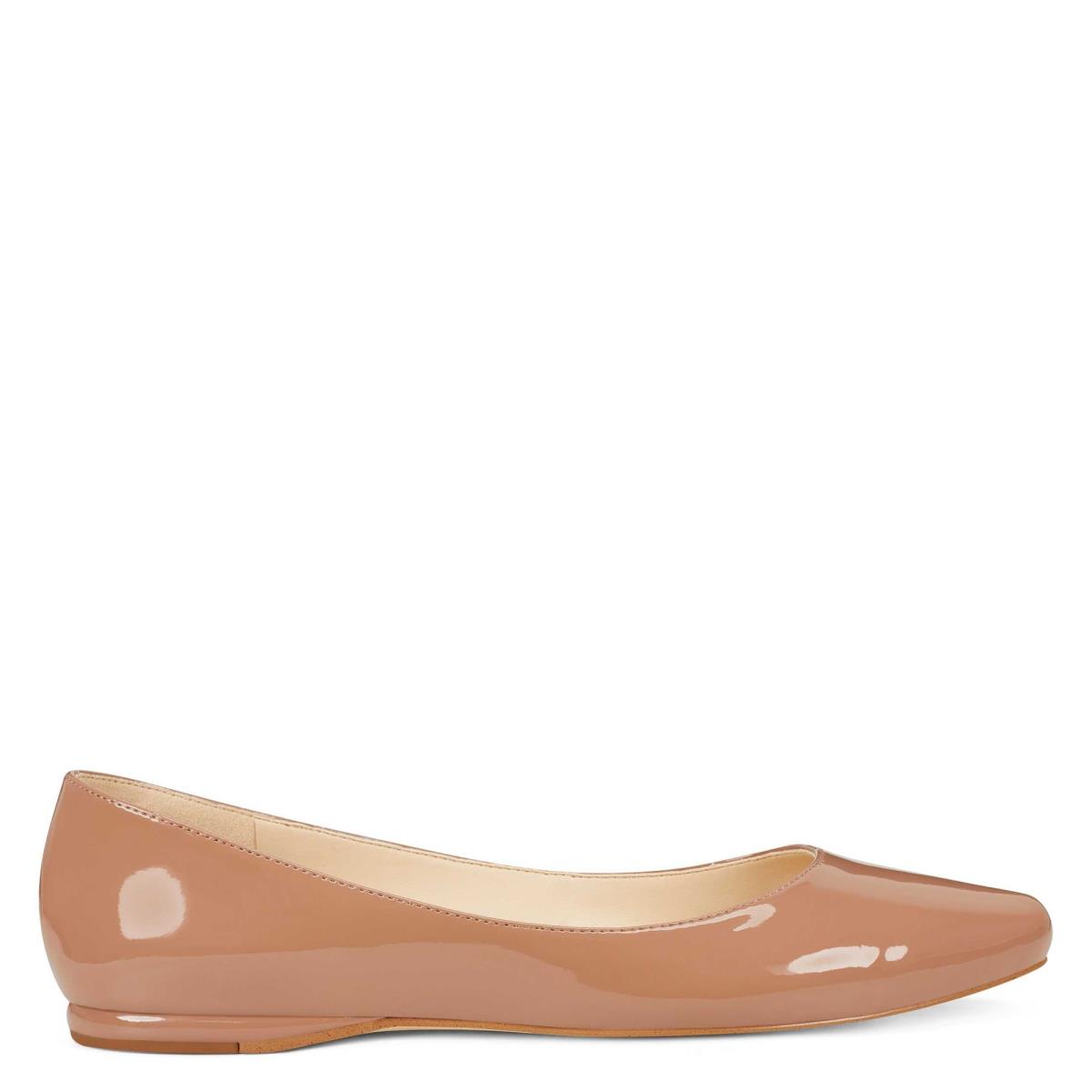 Flats Nine West Speakup Almond Embout Femme Beige | 7430DRCAO