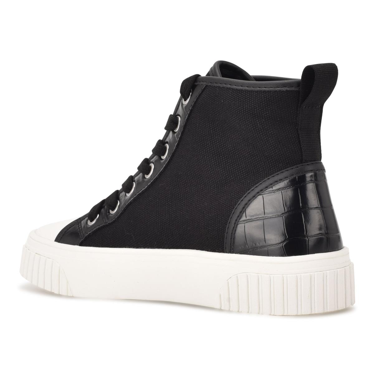 High Top Sneakers Nine West Dyiane Femme Noir | 5479GFEXI