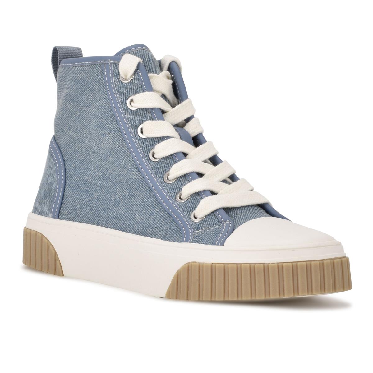 High Top Sneakers Nine West Dyiane Femme Bleu | 6395MZLCO