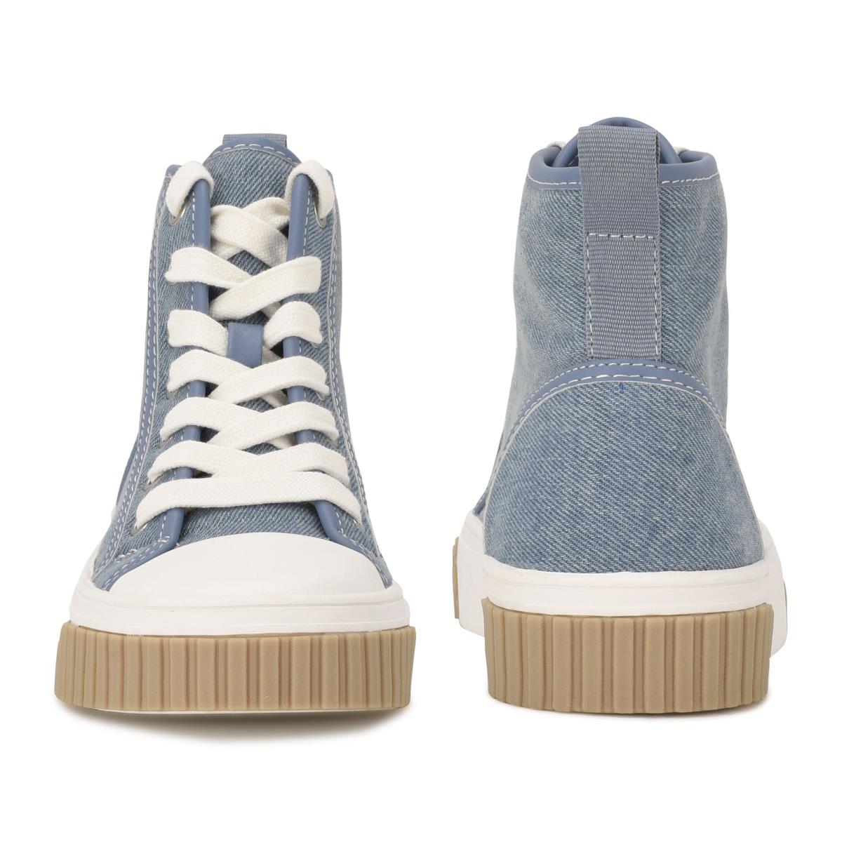 High Top Sneakers Nine West Dyiane Femme Bleu | 6395MZLCO