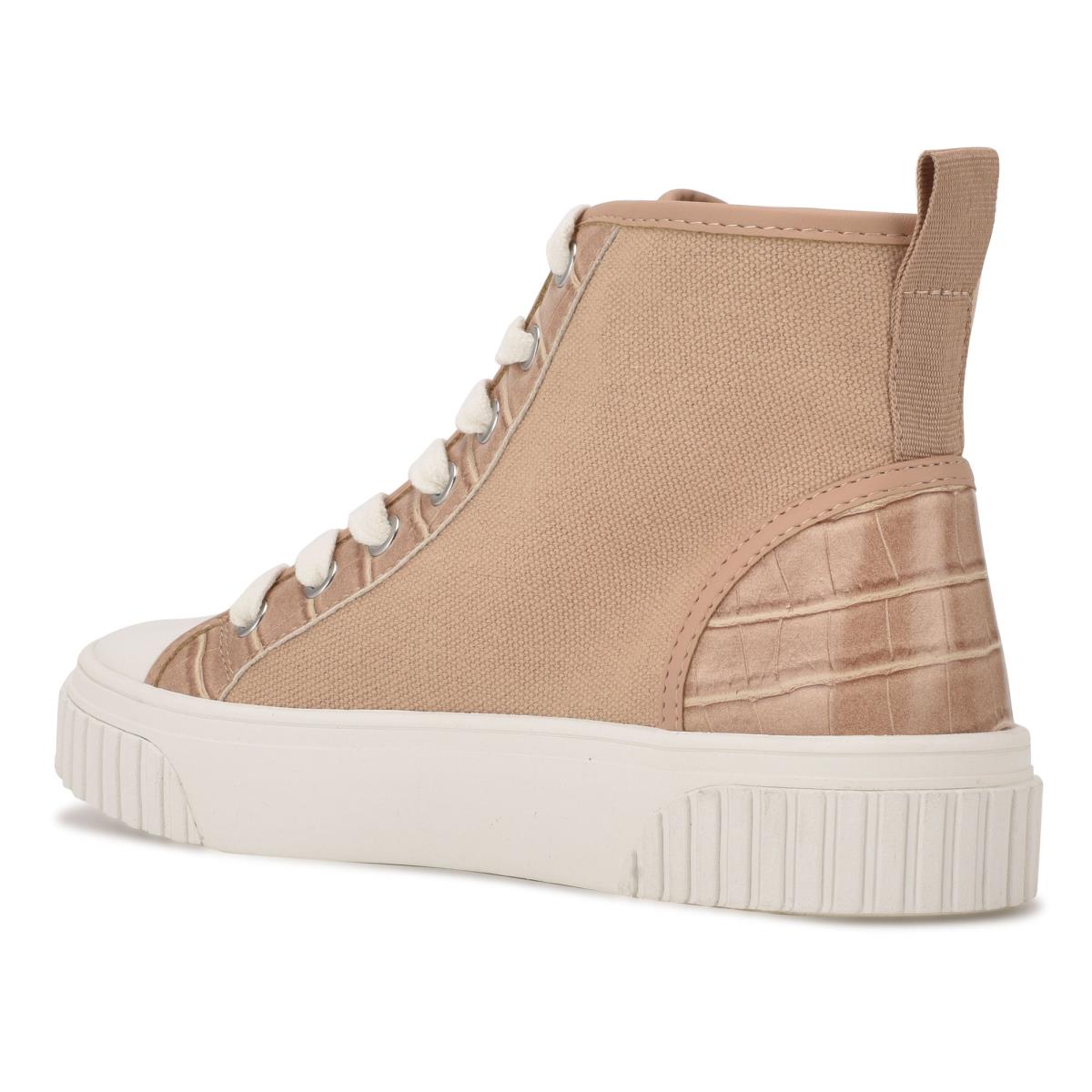 High Top Sneakers Nine West Dyiane Femme Corail Marron | 6734TUEPS