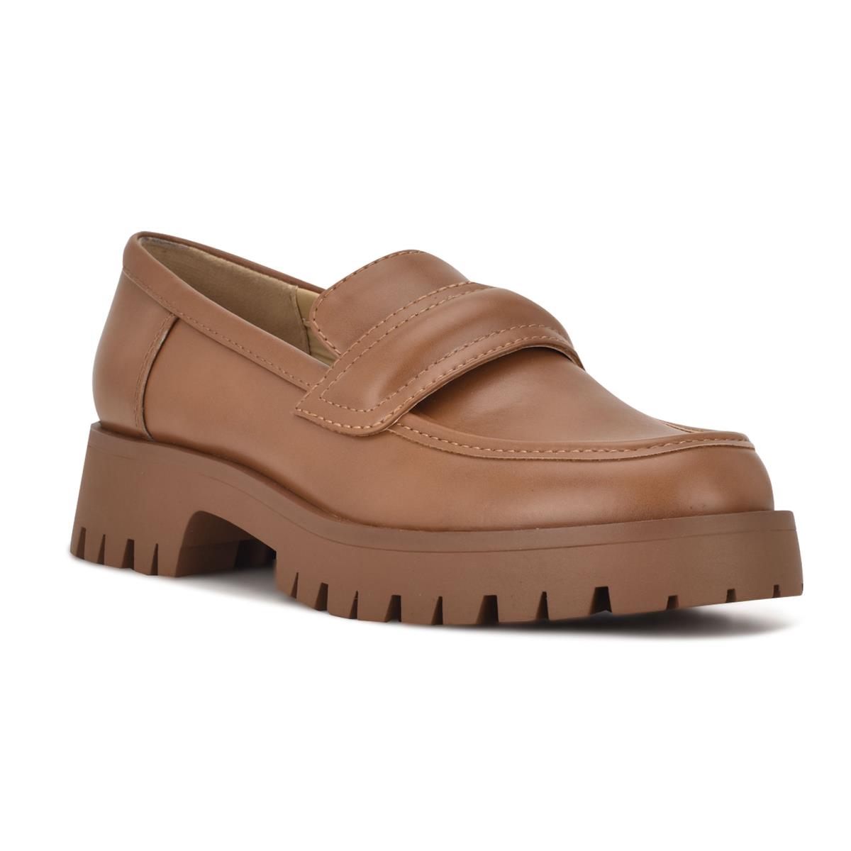 Loafers Nine West Garren Lug Sole Femme Marron | 7839TOHQF