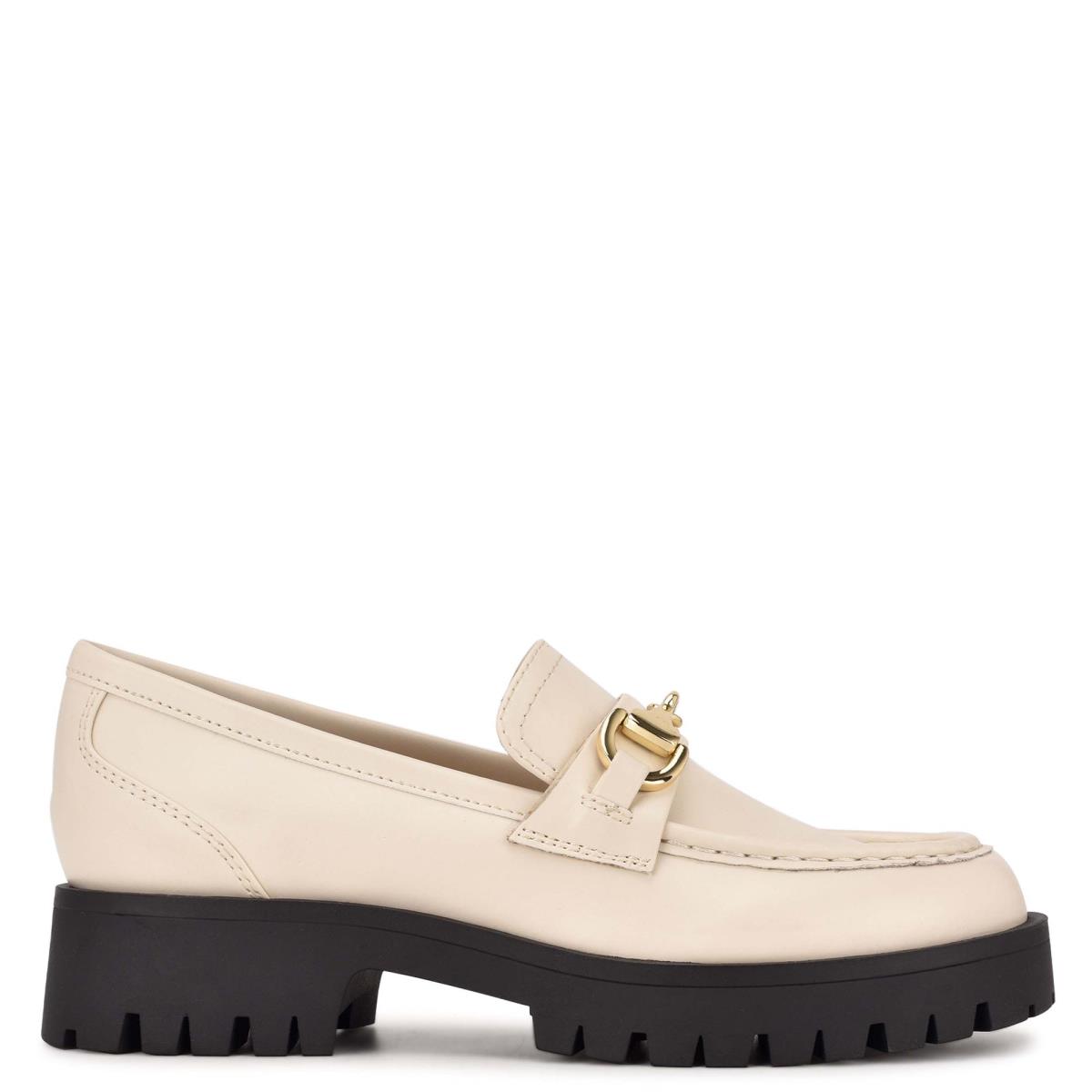 Loafers Nine West Gonehme Lug Sole Femme Blanche | 2573CMXNO