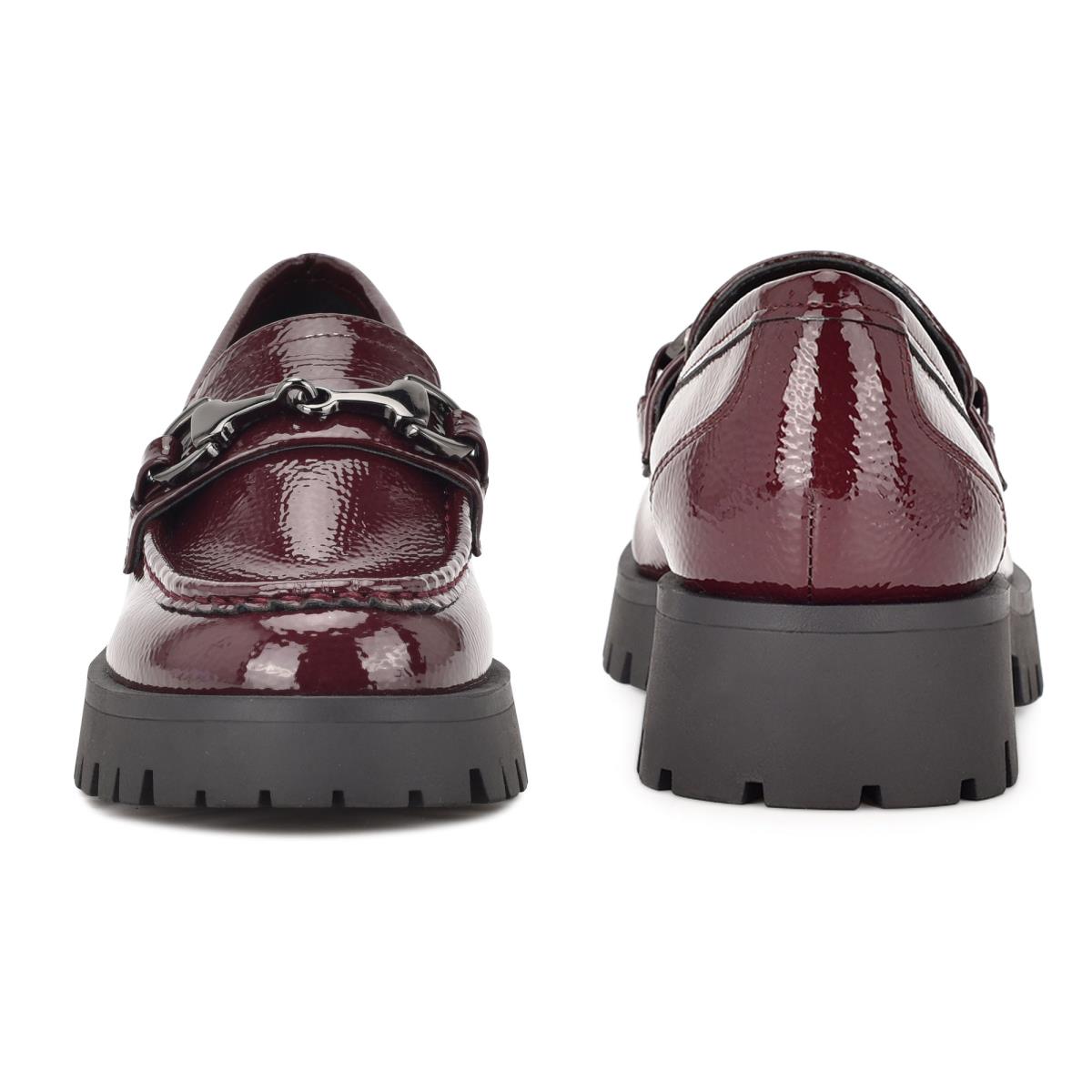 Loafers Nine West Gonehme Lug Sole Femme Rouge | 2805WGNKD