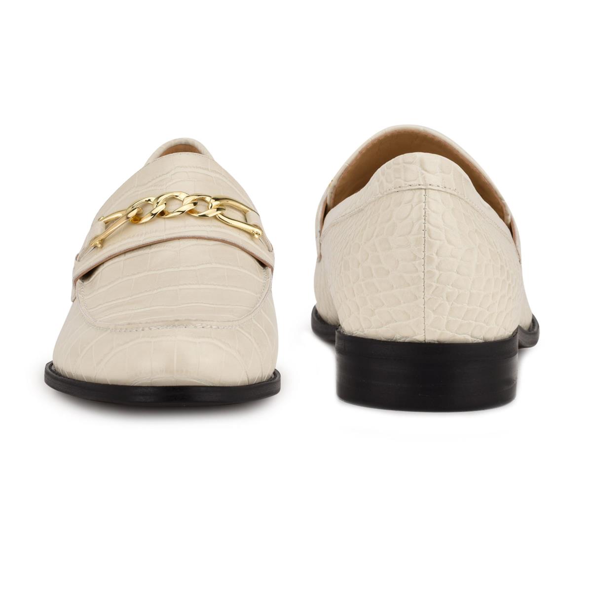 Loafers Nine West Onlyou Slip-On Femme Beige | 8421VRBDS