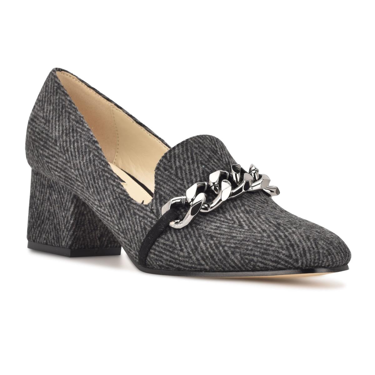 Loafers Nine West Remal Talons Femme Grise | 6094CEALX