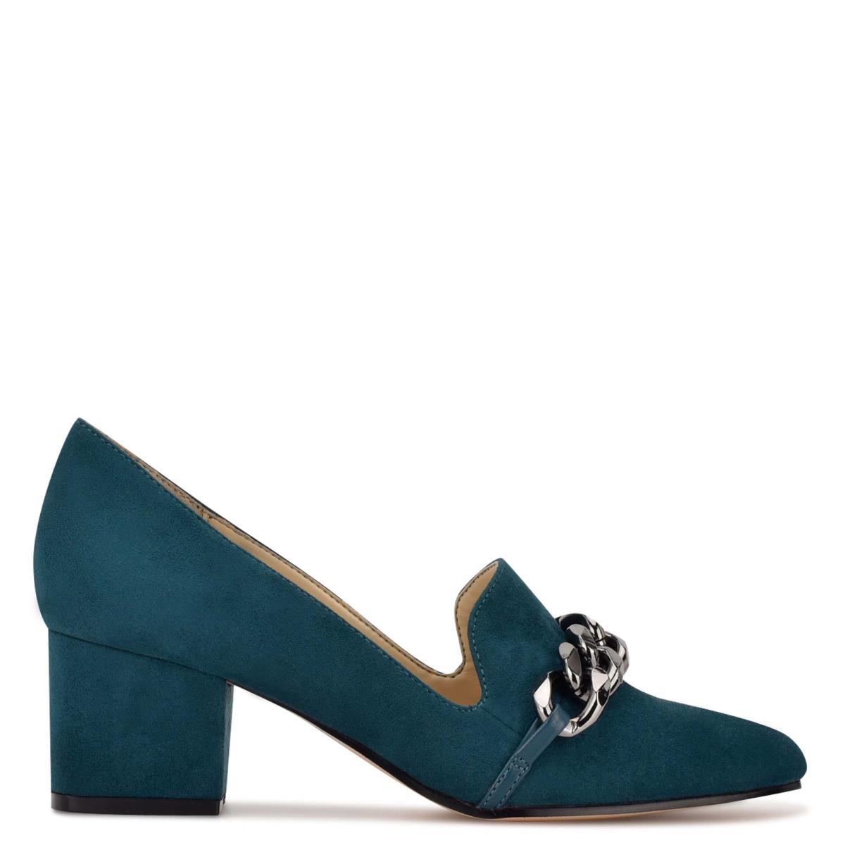 Loafers Nine West Remal Talons Femme Turquoise Turquoise | 5473LZGXT