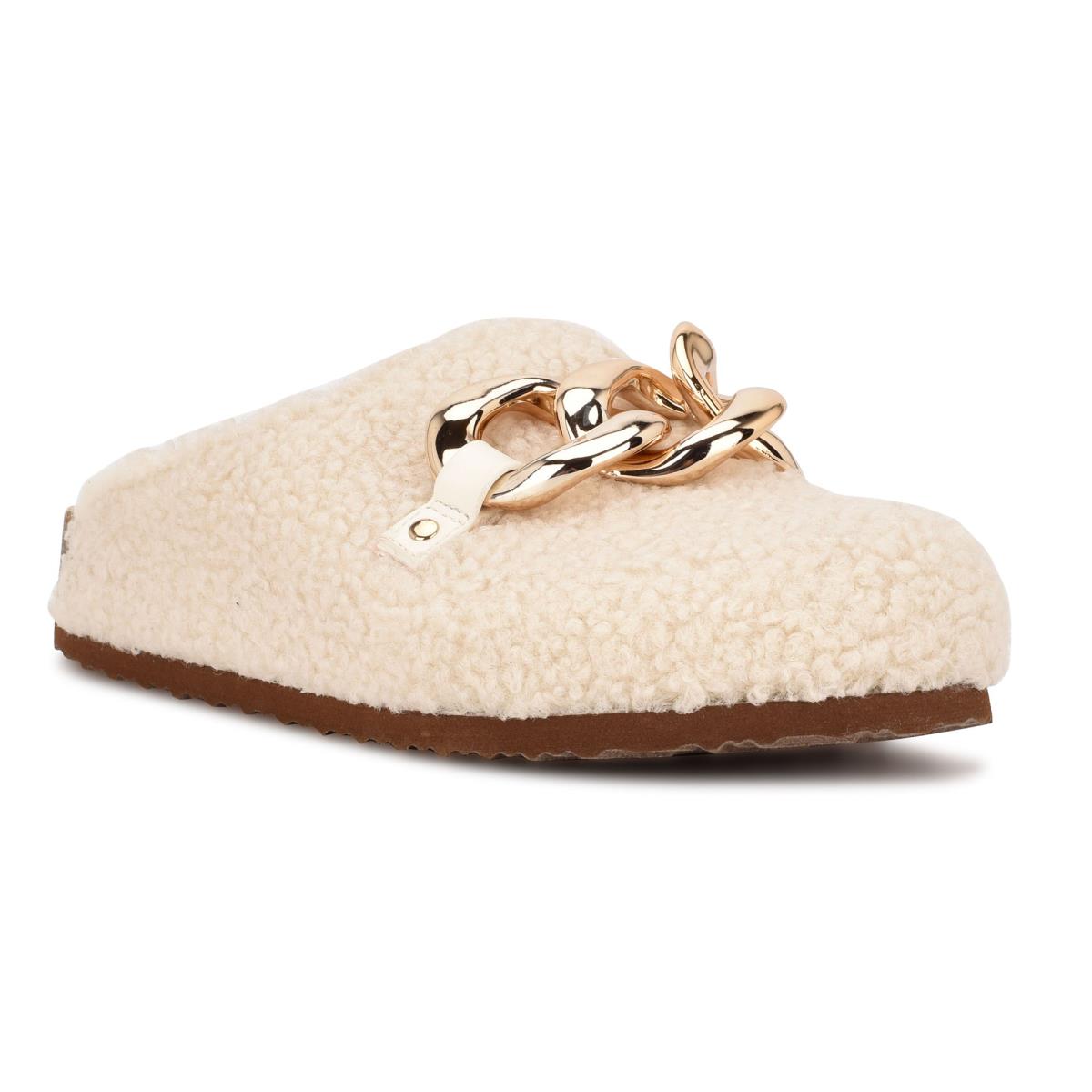 Mules Nine West Everyth Cozy Femme Blanche | 6584XICAQ