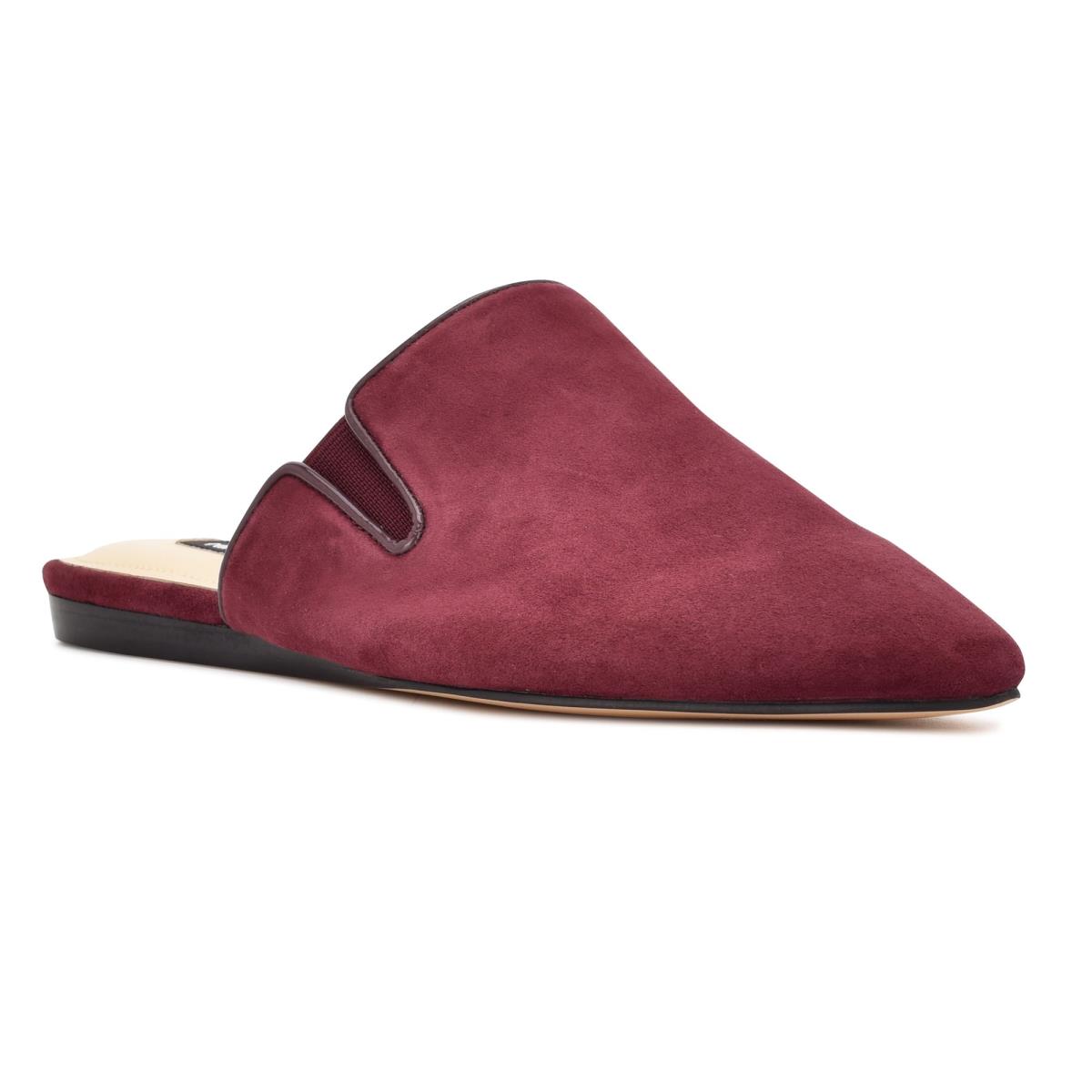 Mules Nine West Freeda Pointy Embout Femme Bordeaux | 7498HITJD