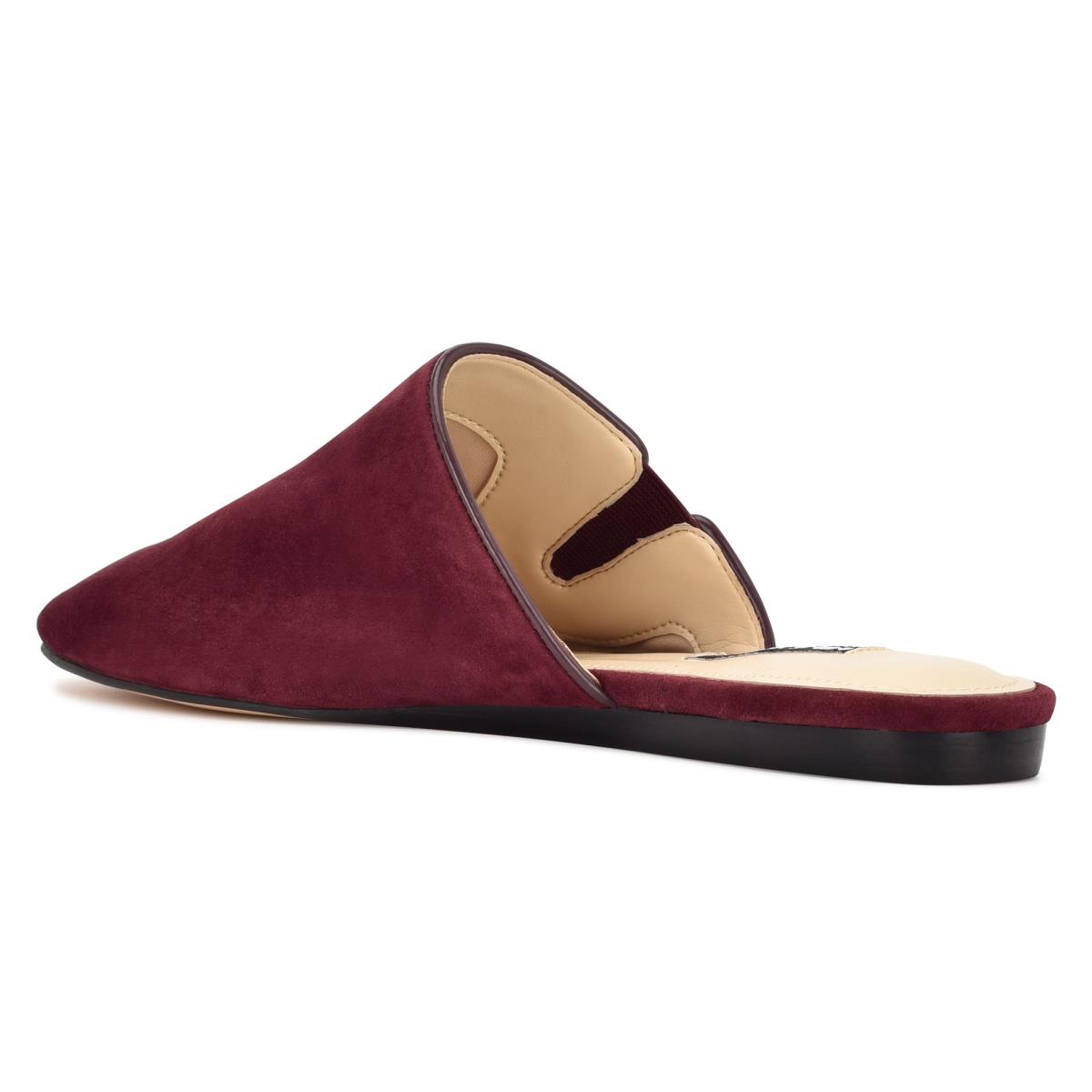 Mules Nine West Freeda Pointy Embout Femme Bordeaux | 7498HITJD