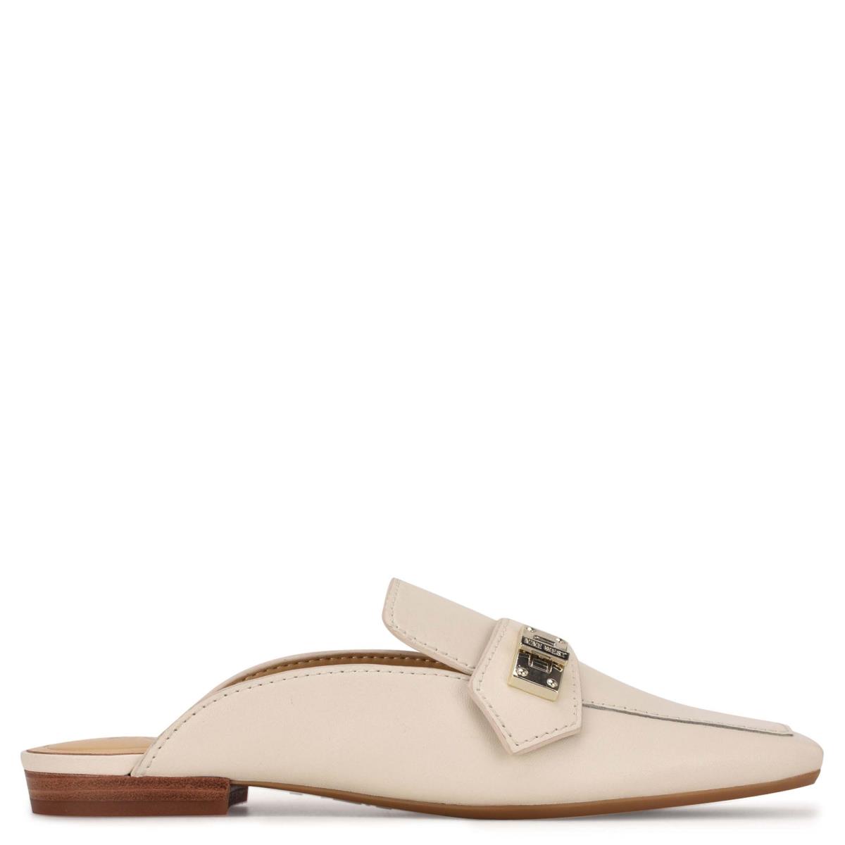 Mules Nine West Neat 9x9 Loafer Femme Blanche | 0693TPIKO