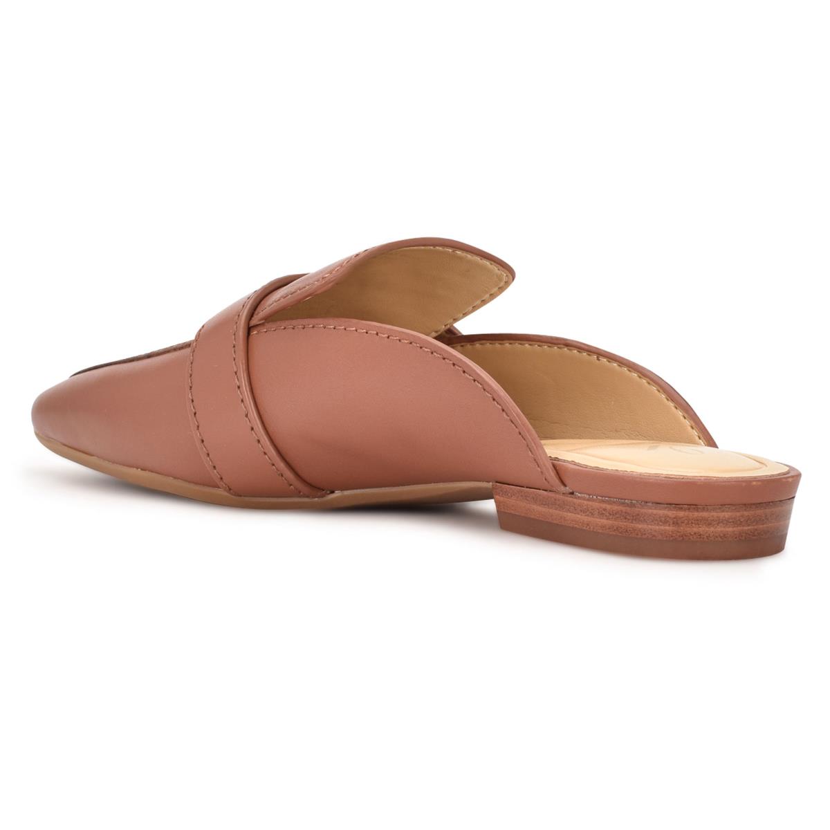 Mules Nine West Neat 9x9 Loafer Femme Cafe | 3265PVSHT